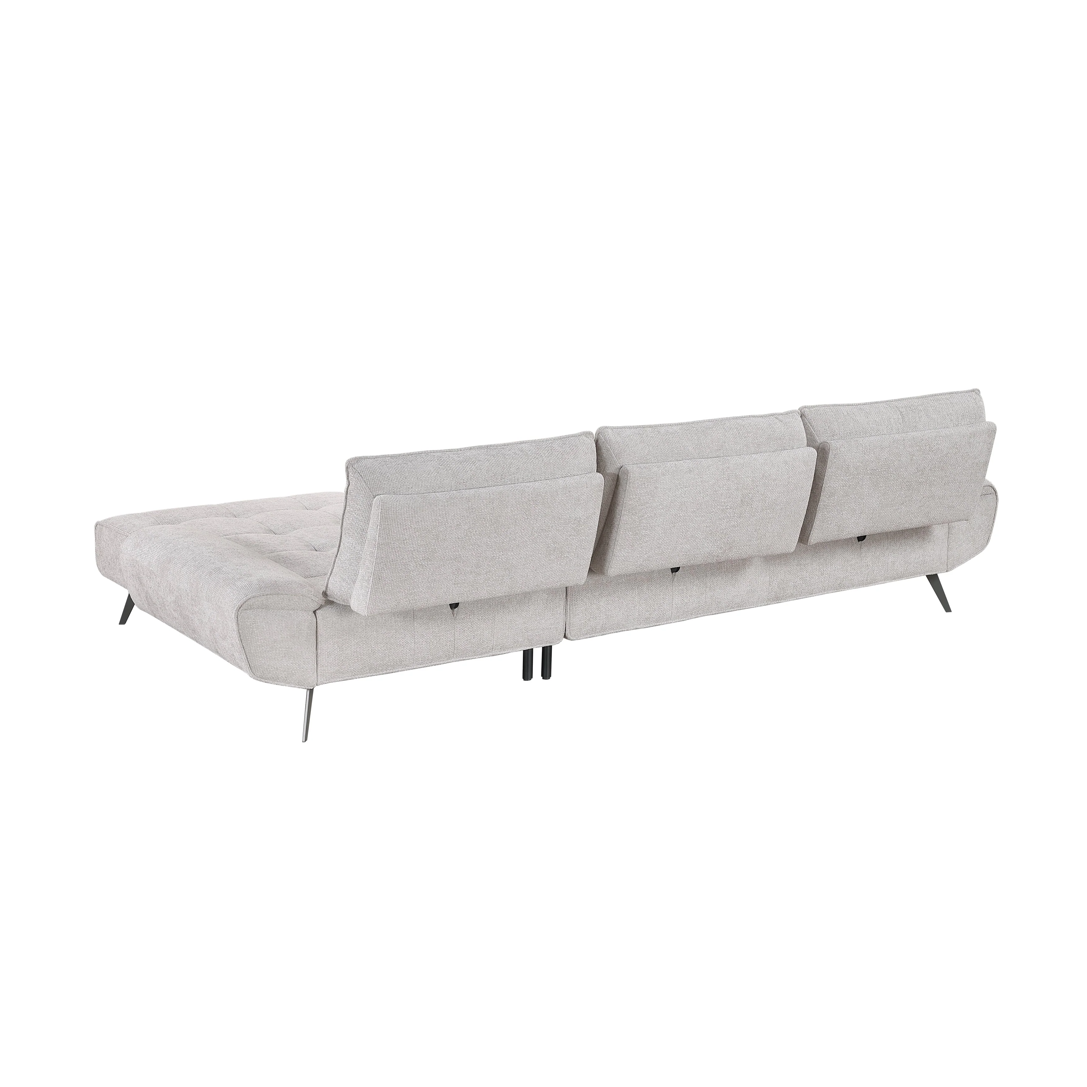 Dominic Light Gray 2-Piece Sectional with Right Chaise and Dual-position Backs - Image 14