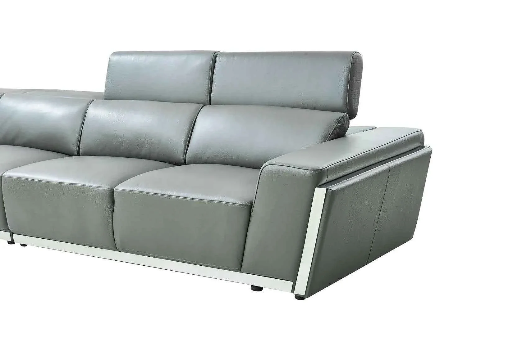 Domo Grey 3-Piece Sectional - Image 4