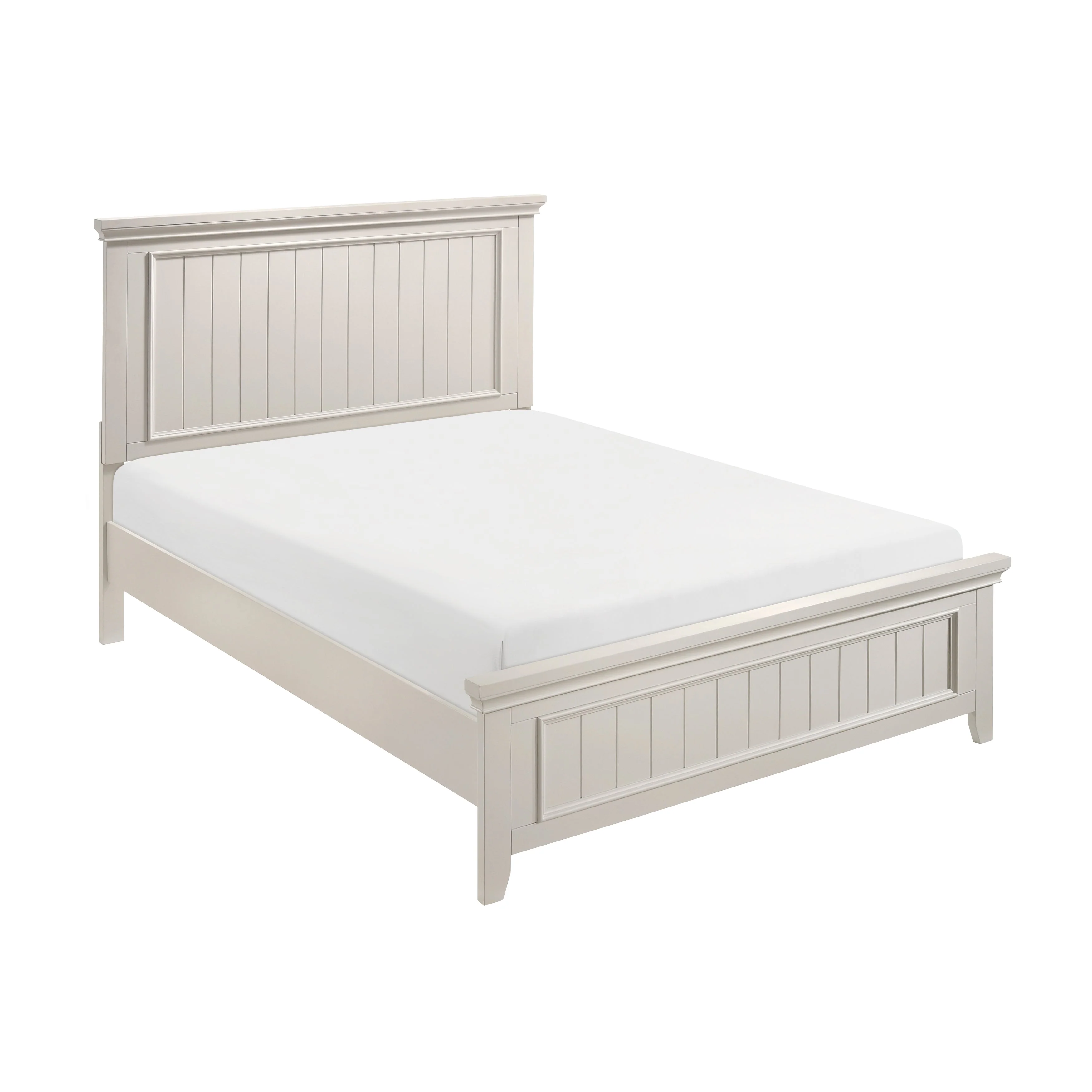 Donahue White King Panel Bed