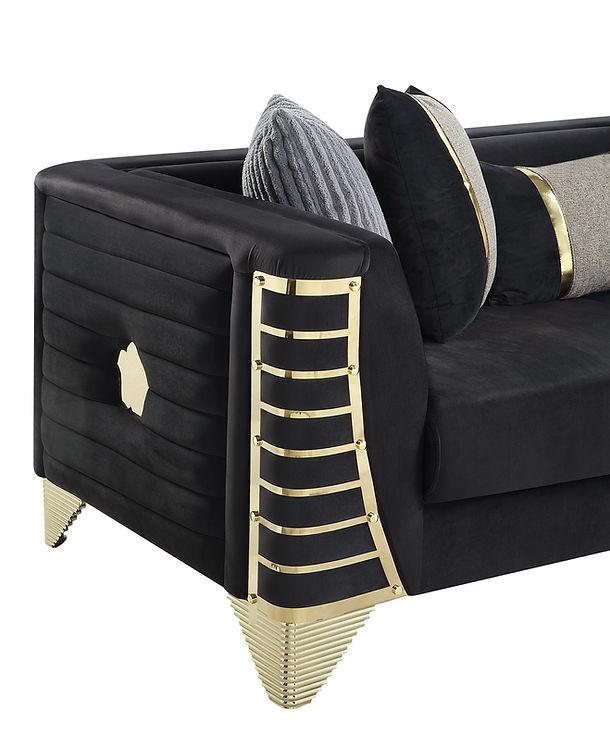 Donovan Black 3-Piece Sectional [Special Price] - Image 4