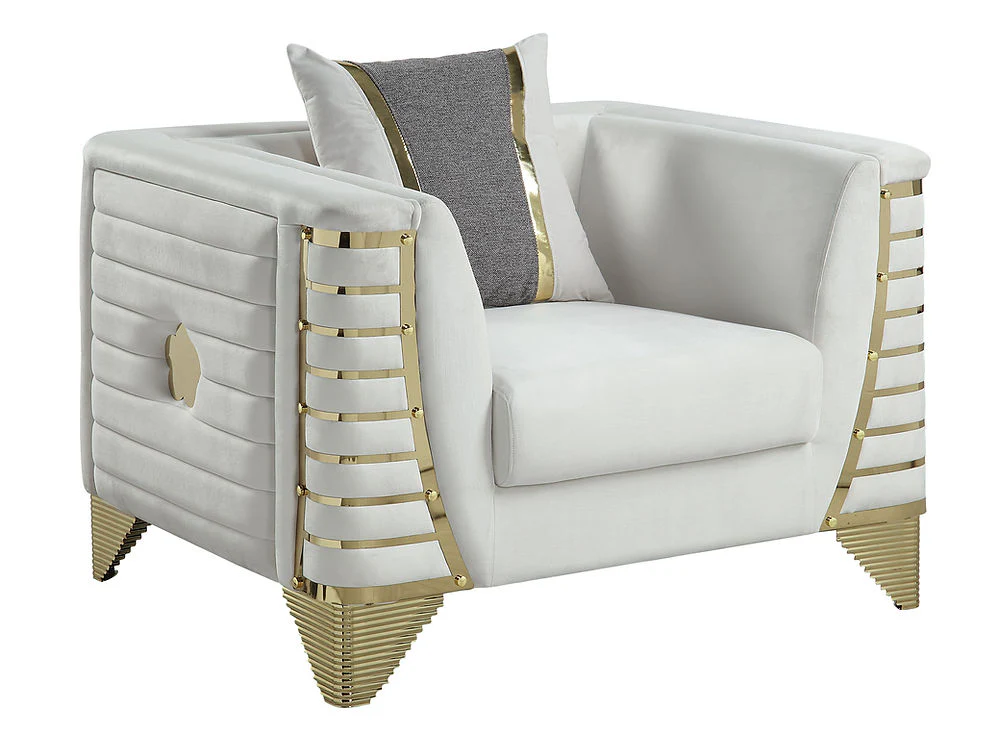 Donovan Cream Living Room Set - Image 5