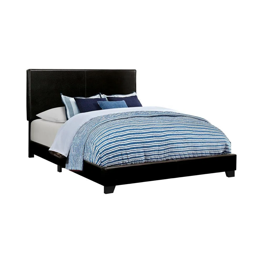 Dorian Black Upholstered Queen Bed - Image 2