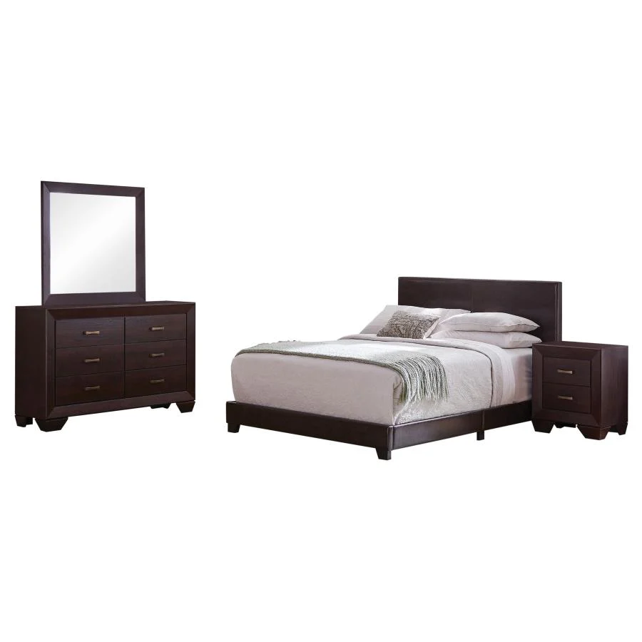 Dorian Brown/Dark Cocoa 4-Piece Queen Bedroom Set - Image 2