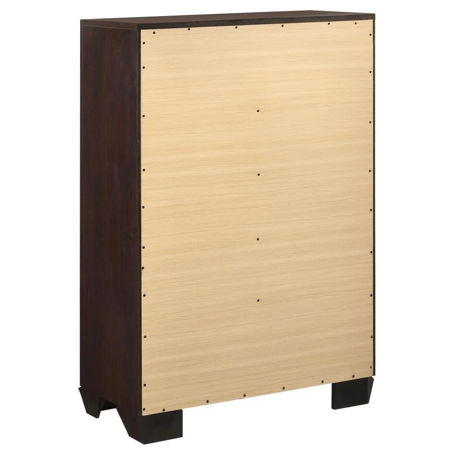 Dorian Brown/Dark Cocoa 5-Piece Eastern King Bedroom Set - Image 14