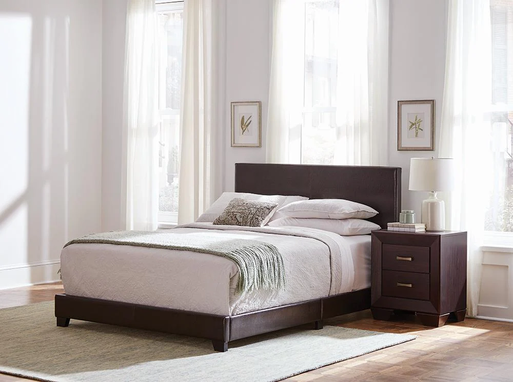 Dorian Brown/Dark Cocoa 5-Piece Queen Bedroom Set - Image 3