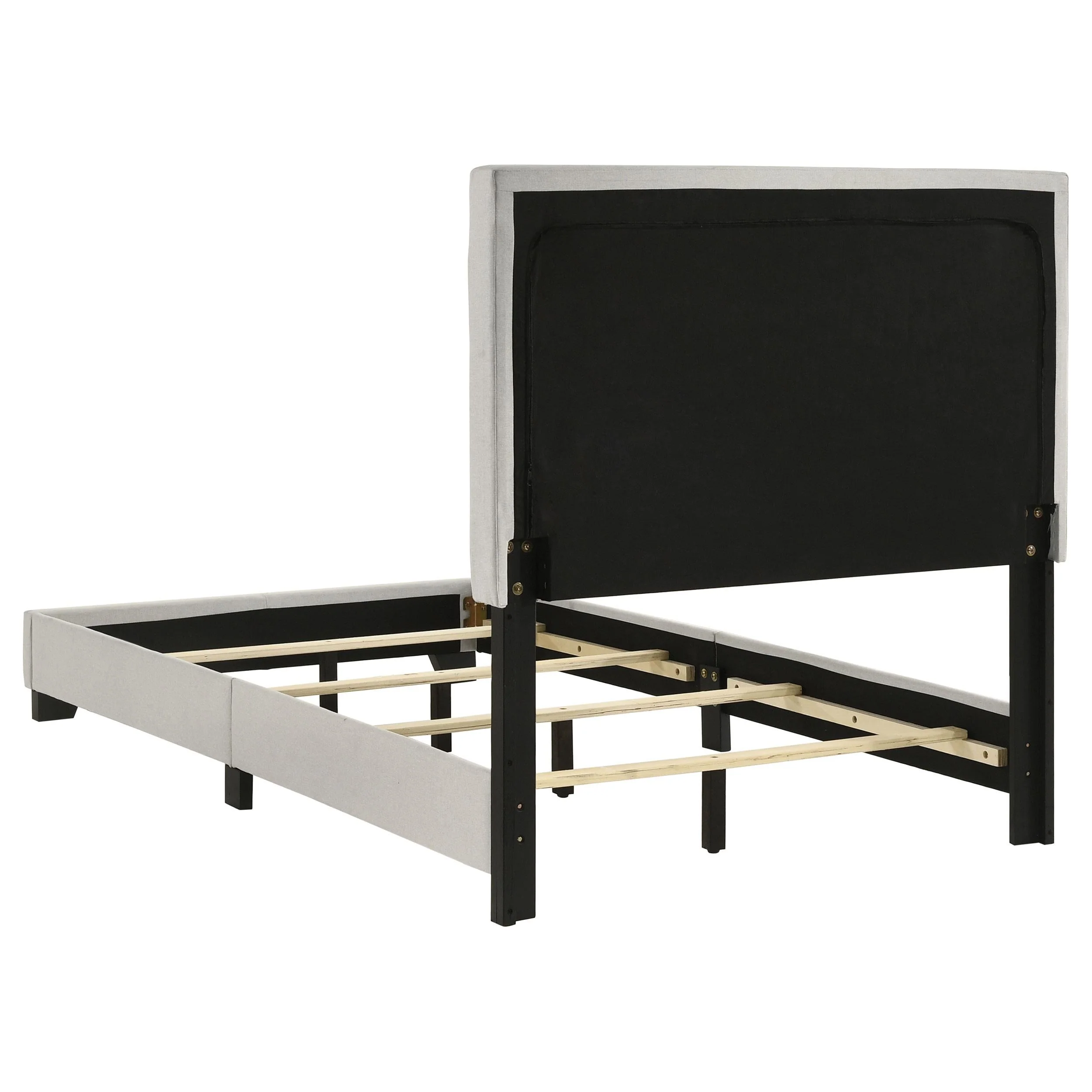Dorian Cream Upholstered Twin Panel Bed - Image 6