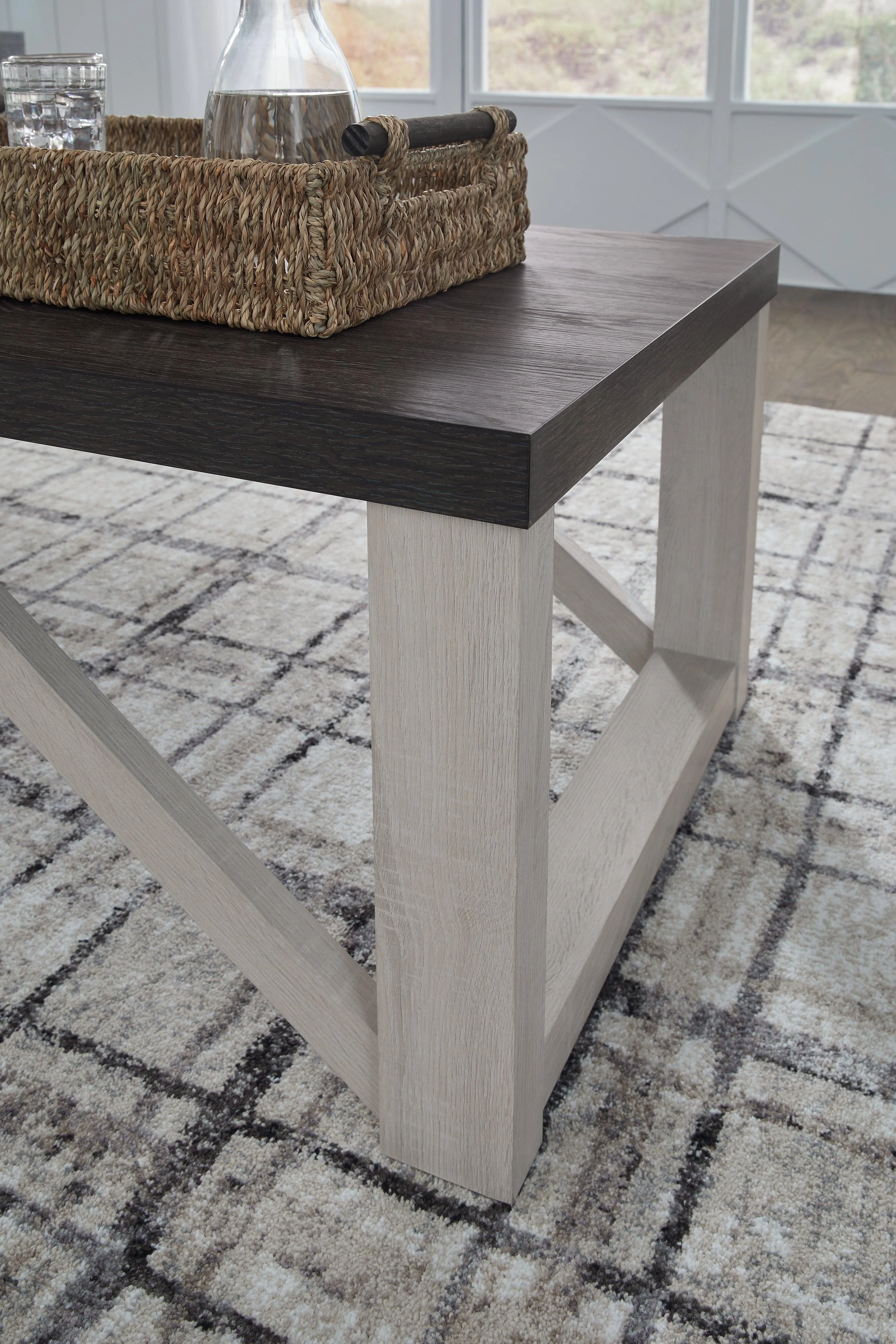 Dorrinson Antique White Table - Image 4