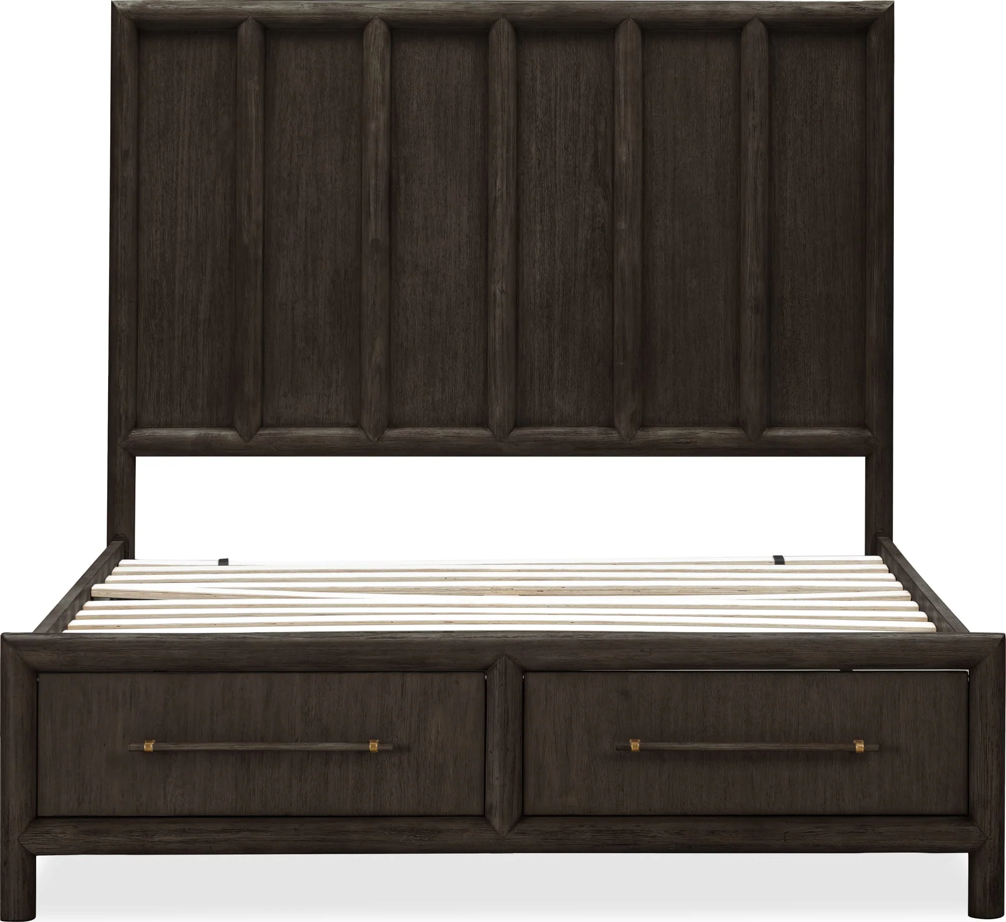 Dorsey Basalt Grey California King Wooden Two Drawer Storage Bed - Image 6