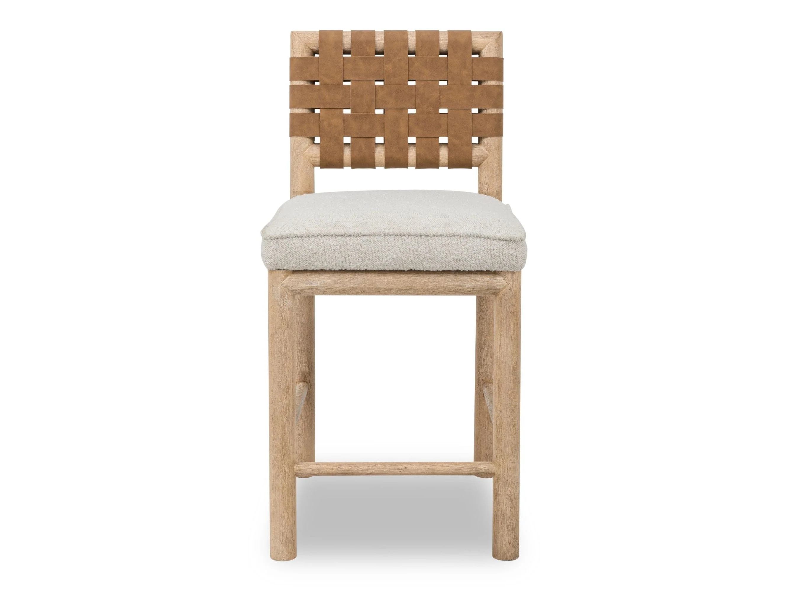 Dorsey Ginger/Ricotta Woven Counter Stool