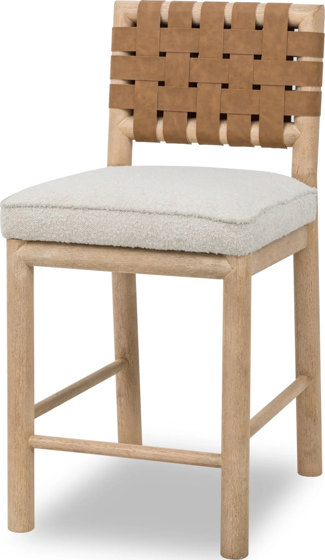 Dorsey Ginger/Ricotta Woven Counter Stool - Image 3