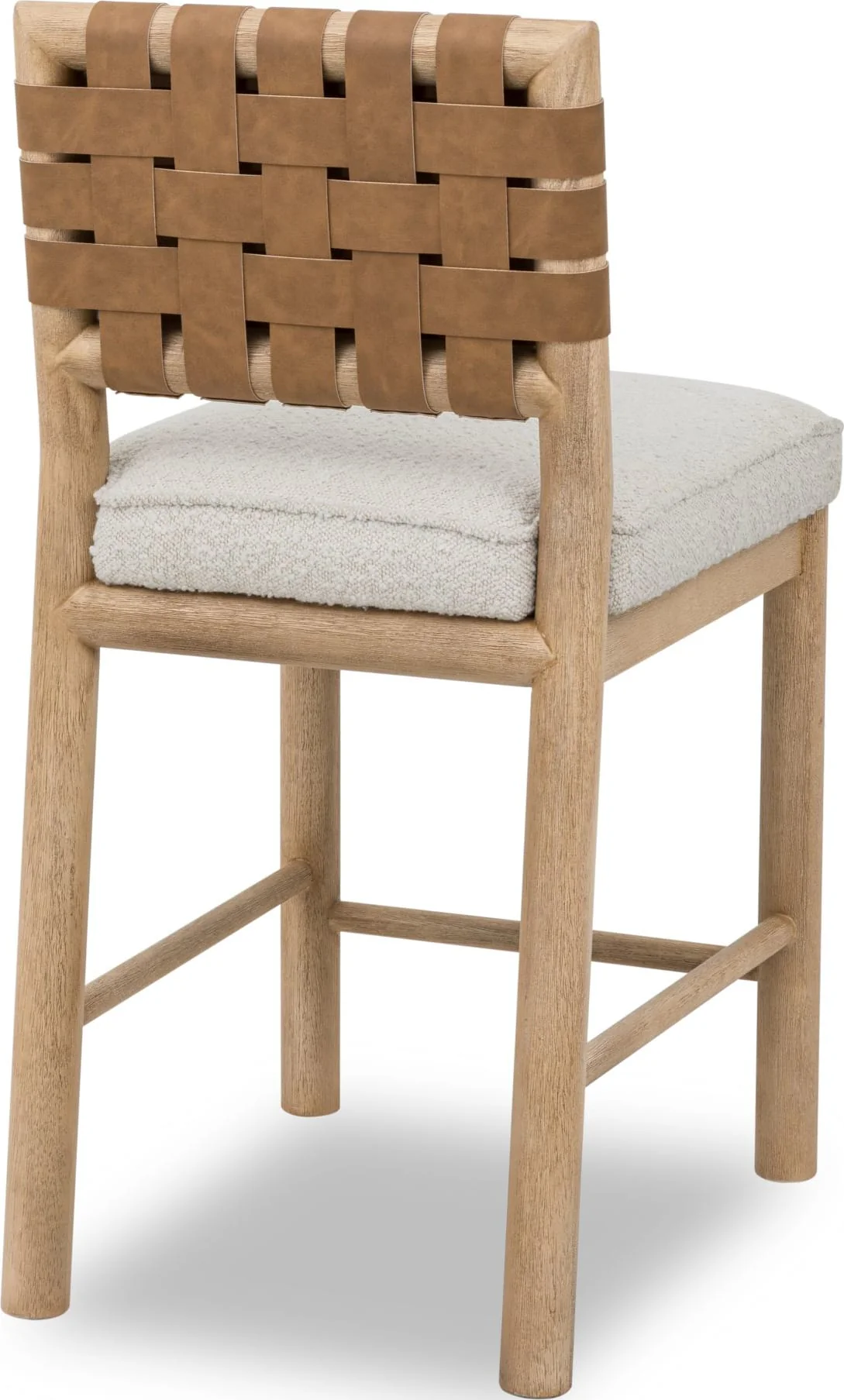 Dorsey Ginger/Ricotta Woven Counter Stool - Image 5