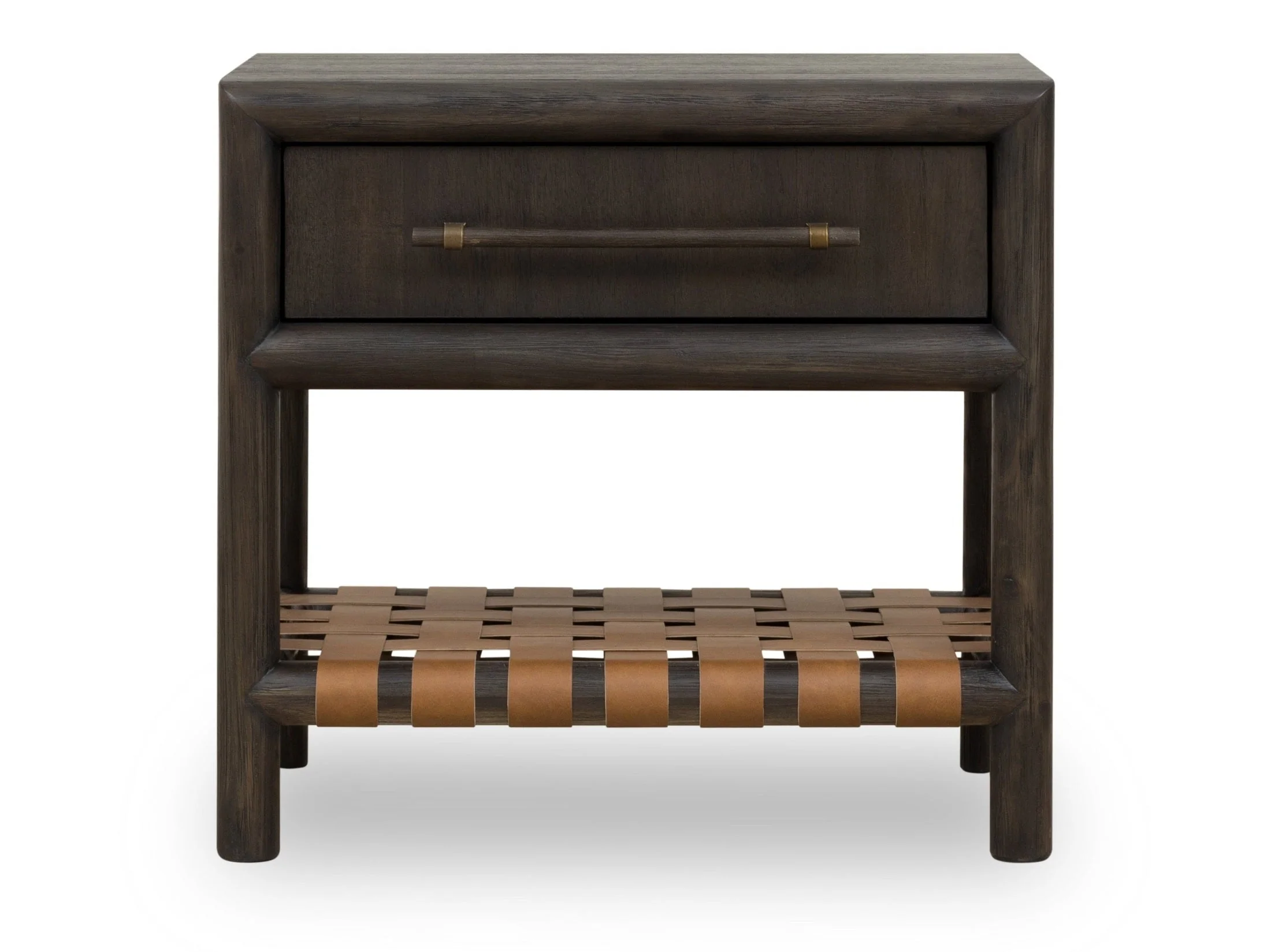 Dorsey One Drawer USB-charging Nightstand in Basalt Grey