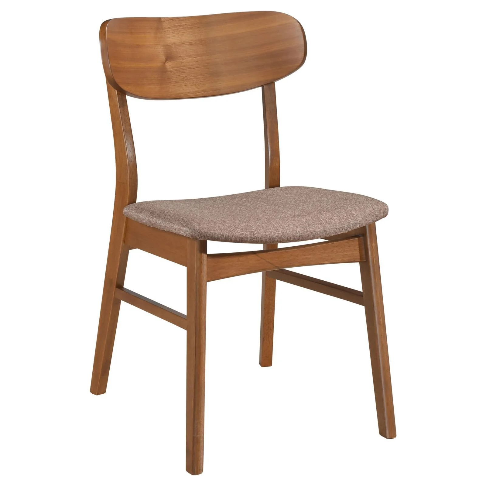 Dortch Dining Side Chair Walnut and Brown (Set of 2) - Image 3