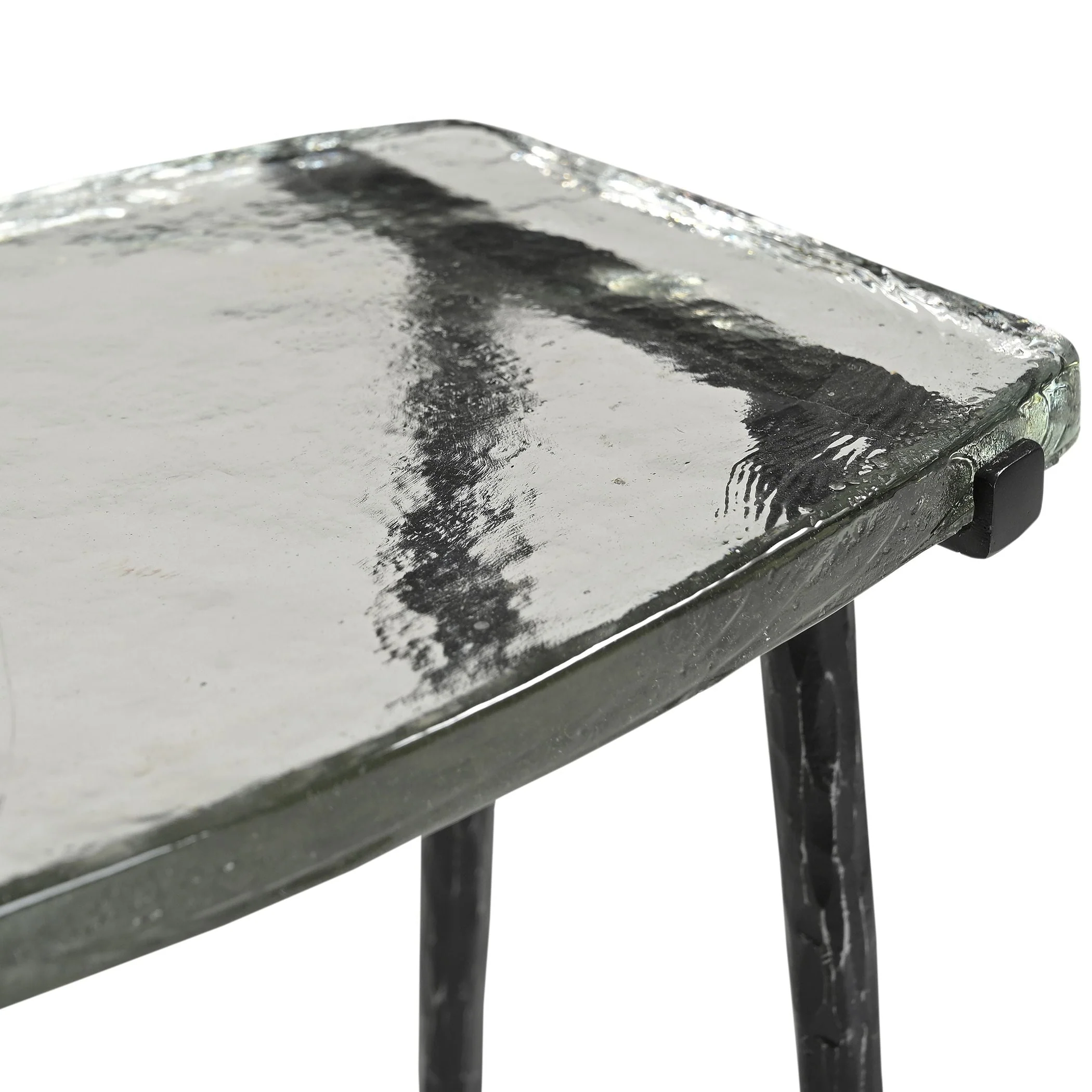 Downey 17" Side Table with Glass Top - Image 4