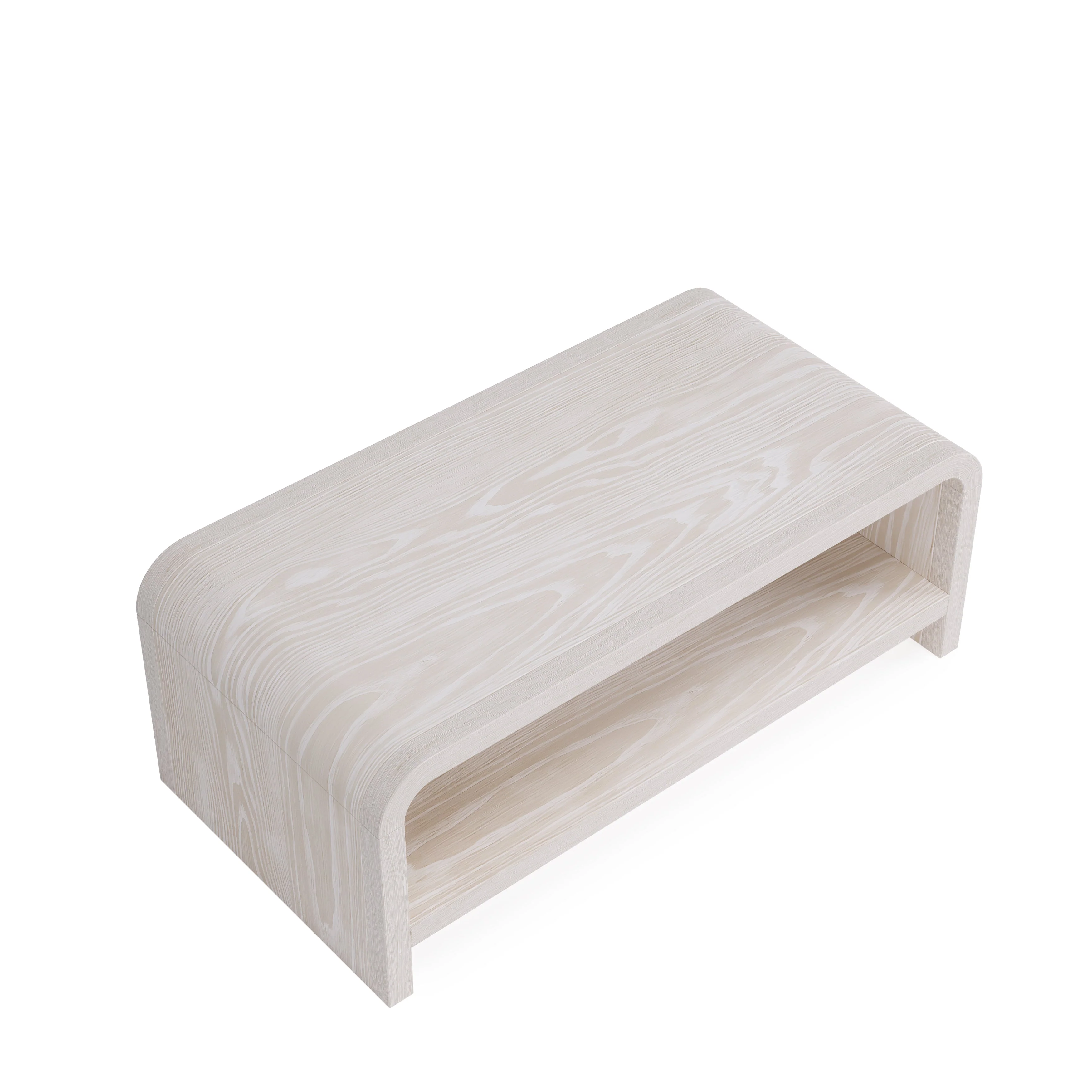 Drake Ash Wood Coffee Table in Sugar - Image 4