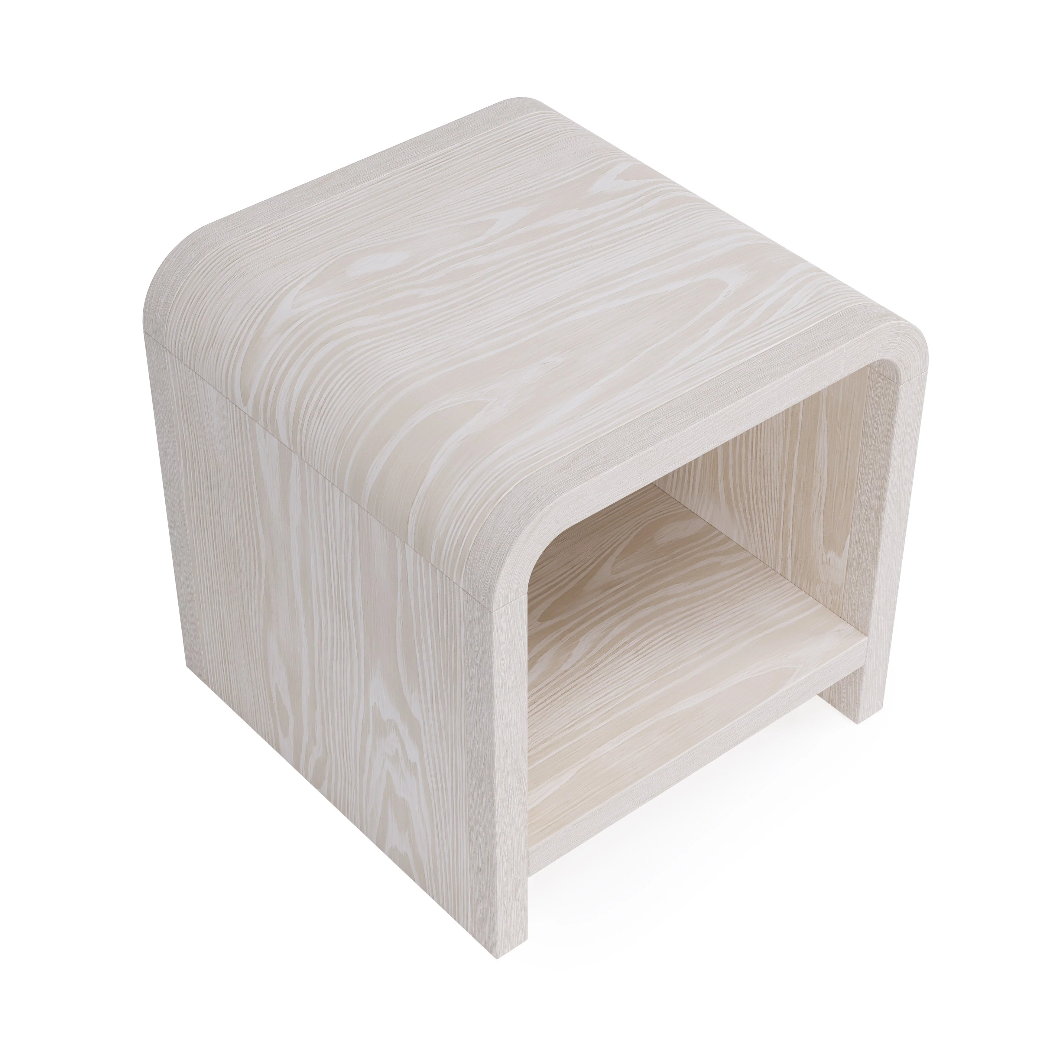Drake Ash Wood Side Table in Sugar - Image 4