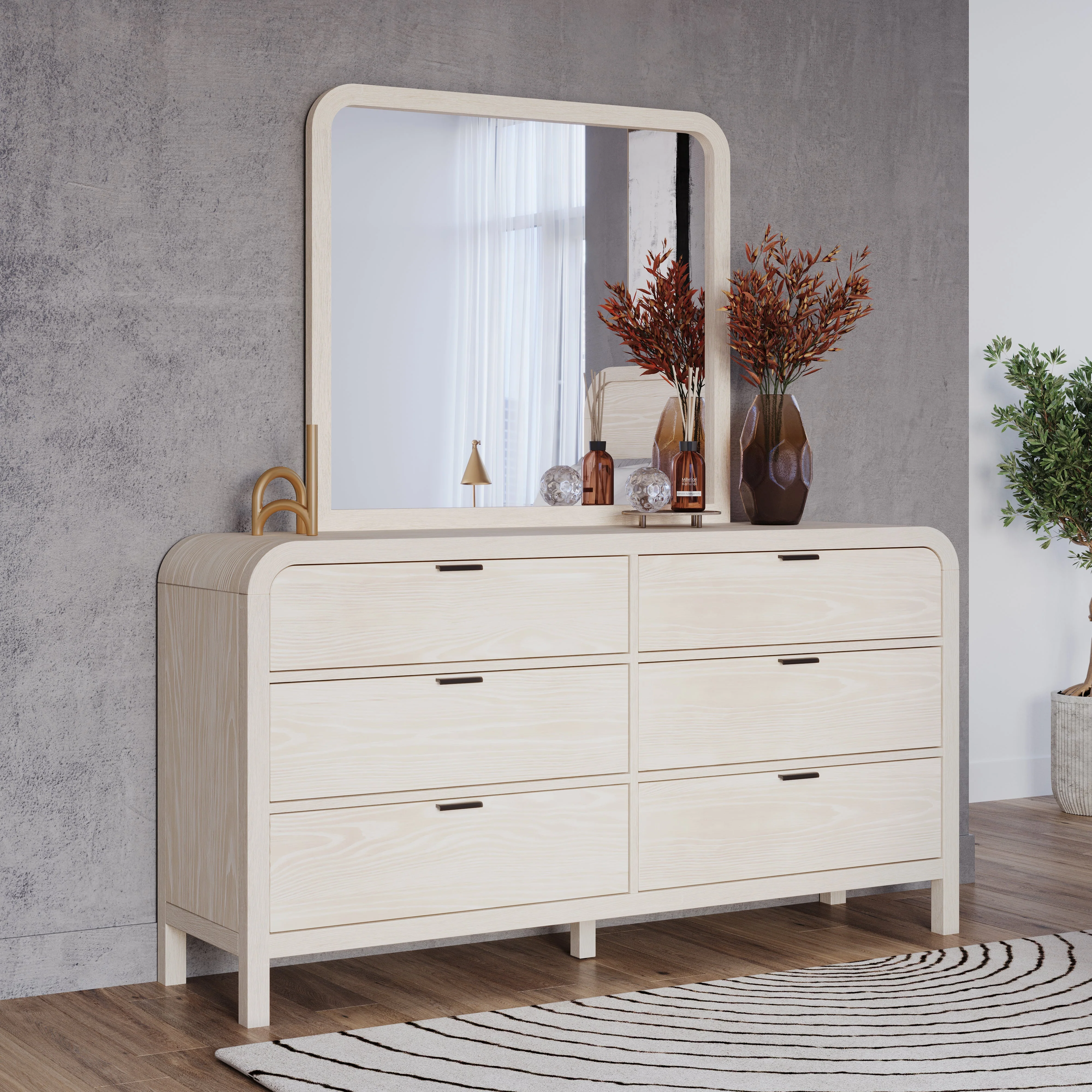 Drake Six Drawer Dresser in Sugar - Image 2