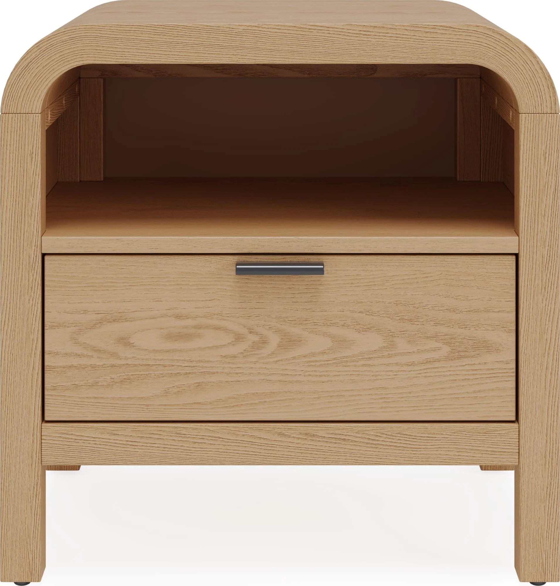 Drake Timber One Drawer Nightstand W/USB - Image 2