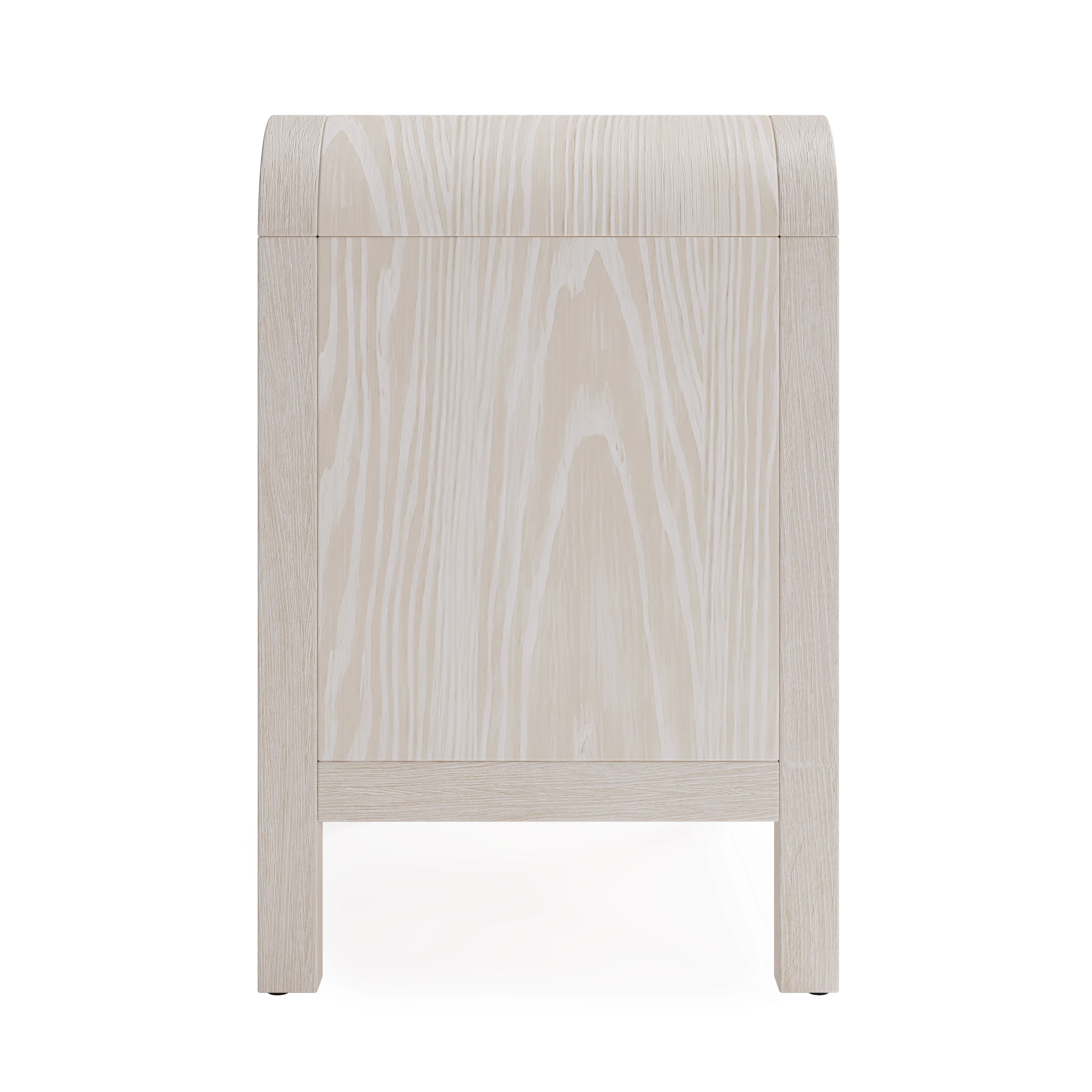 Drake Two Drawer USB-Charging Nightstand in Sugar - Image 5