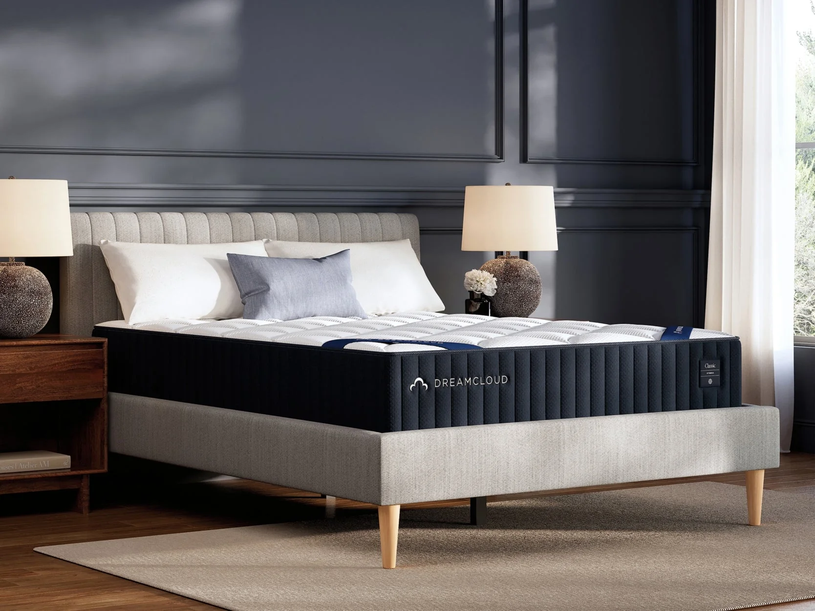 DreamCloud Classic Hybrid Firm White Queen Mattress