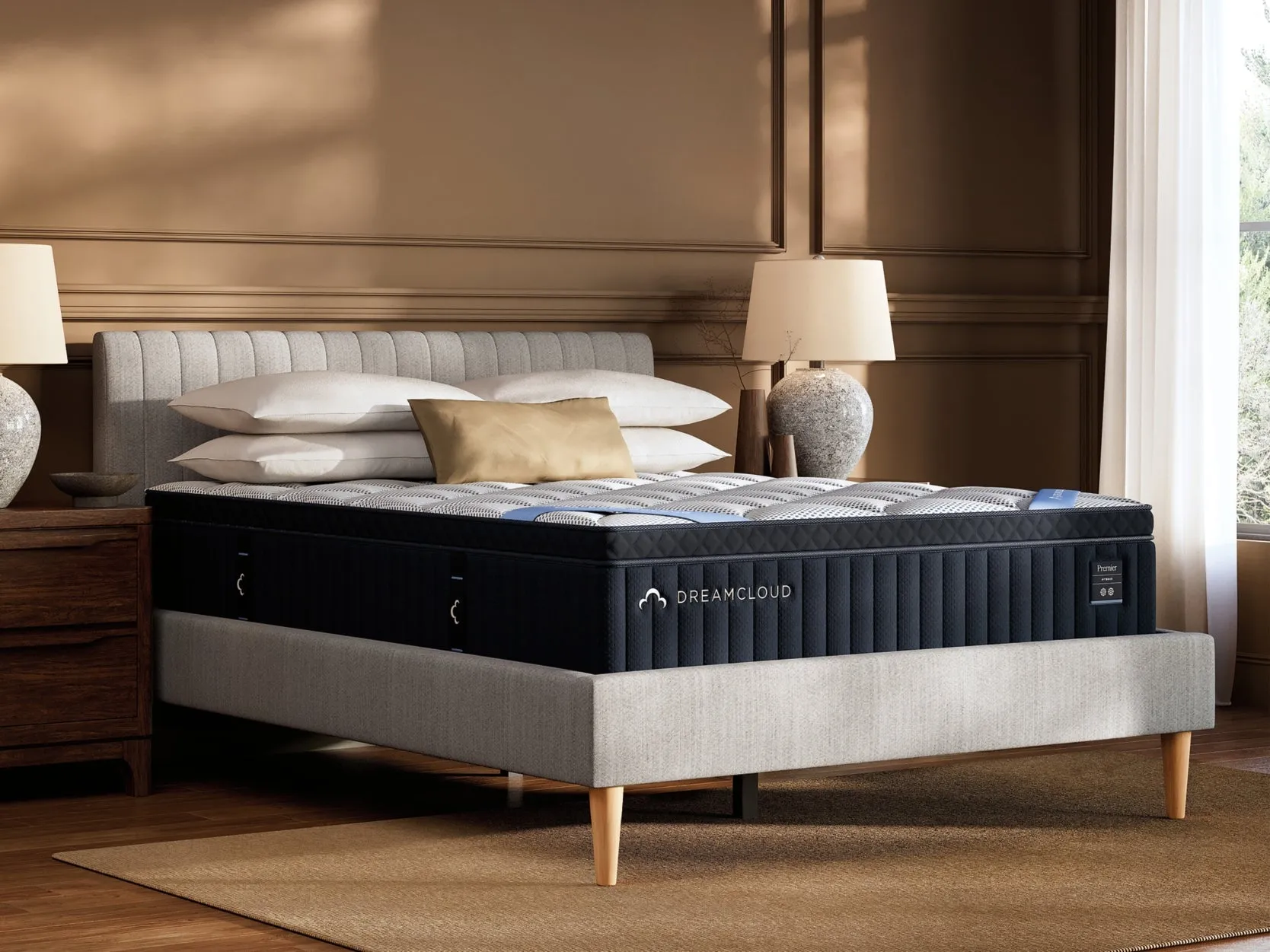 DreamCloud Premier Hybrid Medium White King Mattress - Image 2