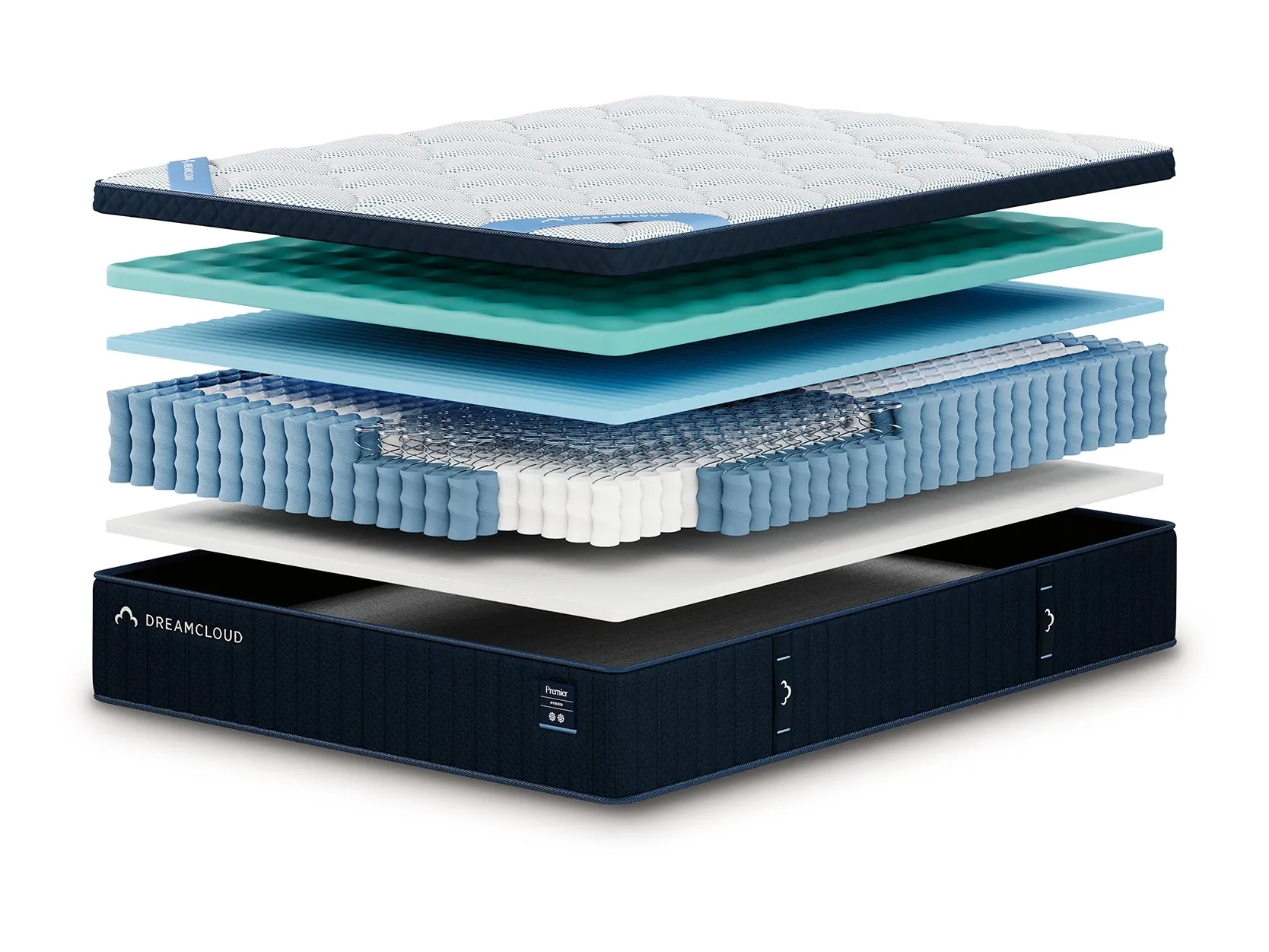 DreamCloud Premier Hybrid Medium White Queen Mattress - Image 6