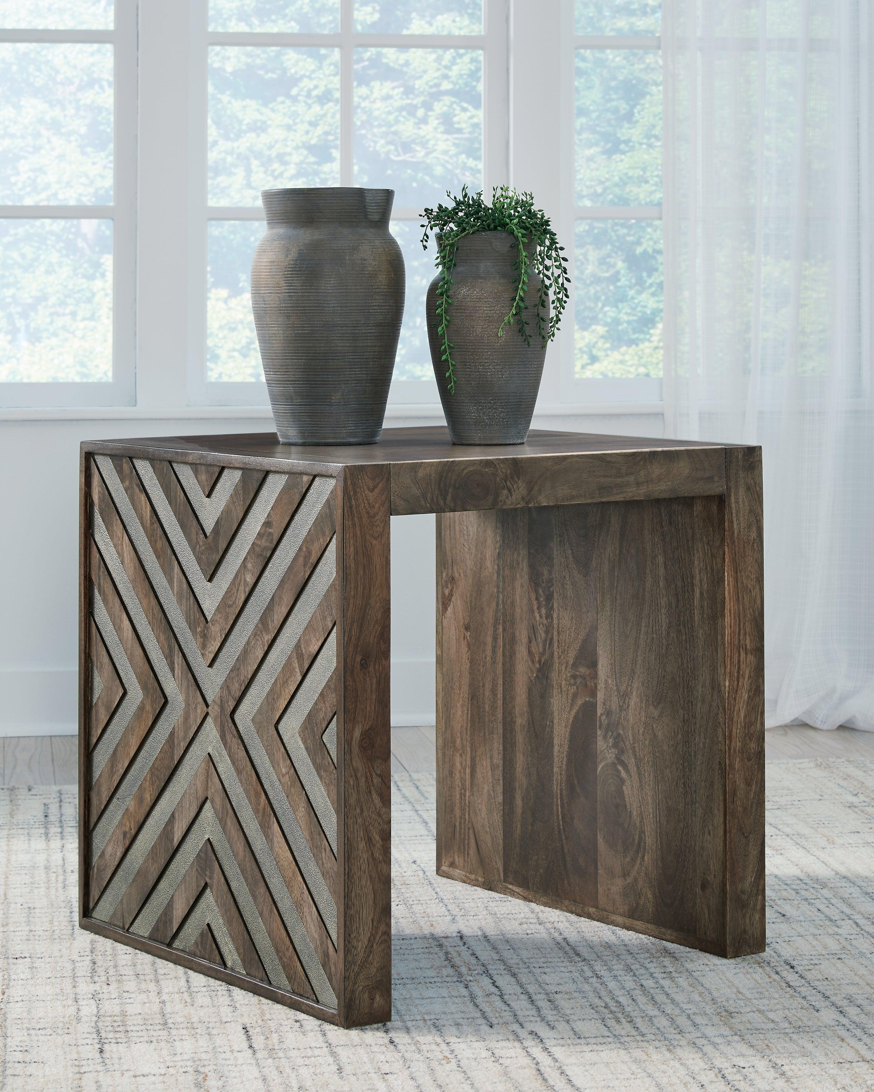 Dreggan Brown End Table - Image 7