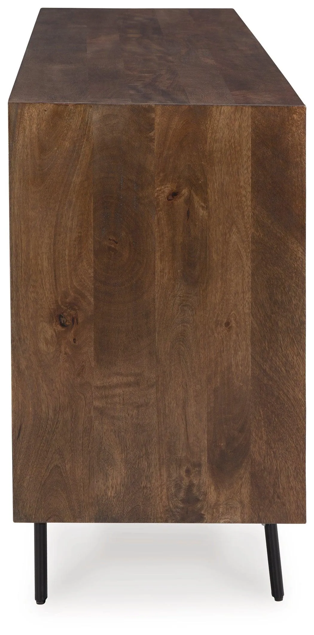 Dreggan Brown/Gold Finish Accent Cabinet - Image 4