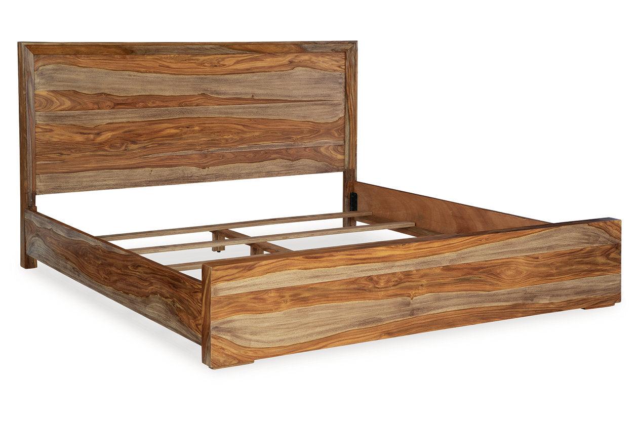 Dressonni Brown California King Panel Bed - Image 2