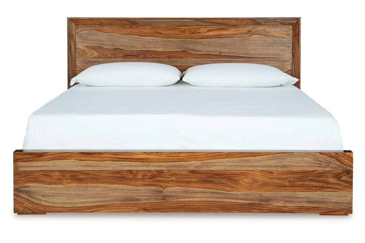 Dressonni Brown King Panel Bed - Image 3