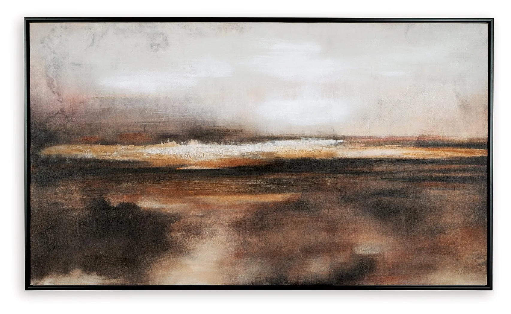 Drewland Black/Brown/Orange Wall Art - Image 2