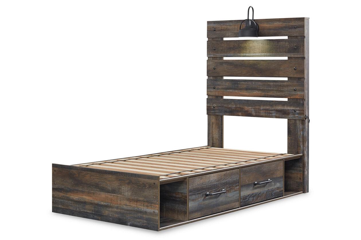 Drystan Multi Twin Panel Bed with 4 Storage Drawers - Image 3