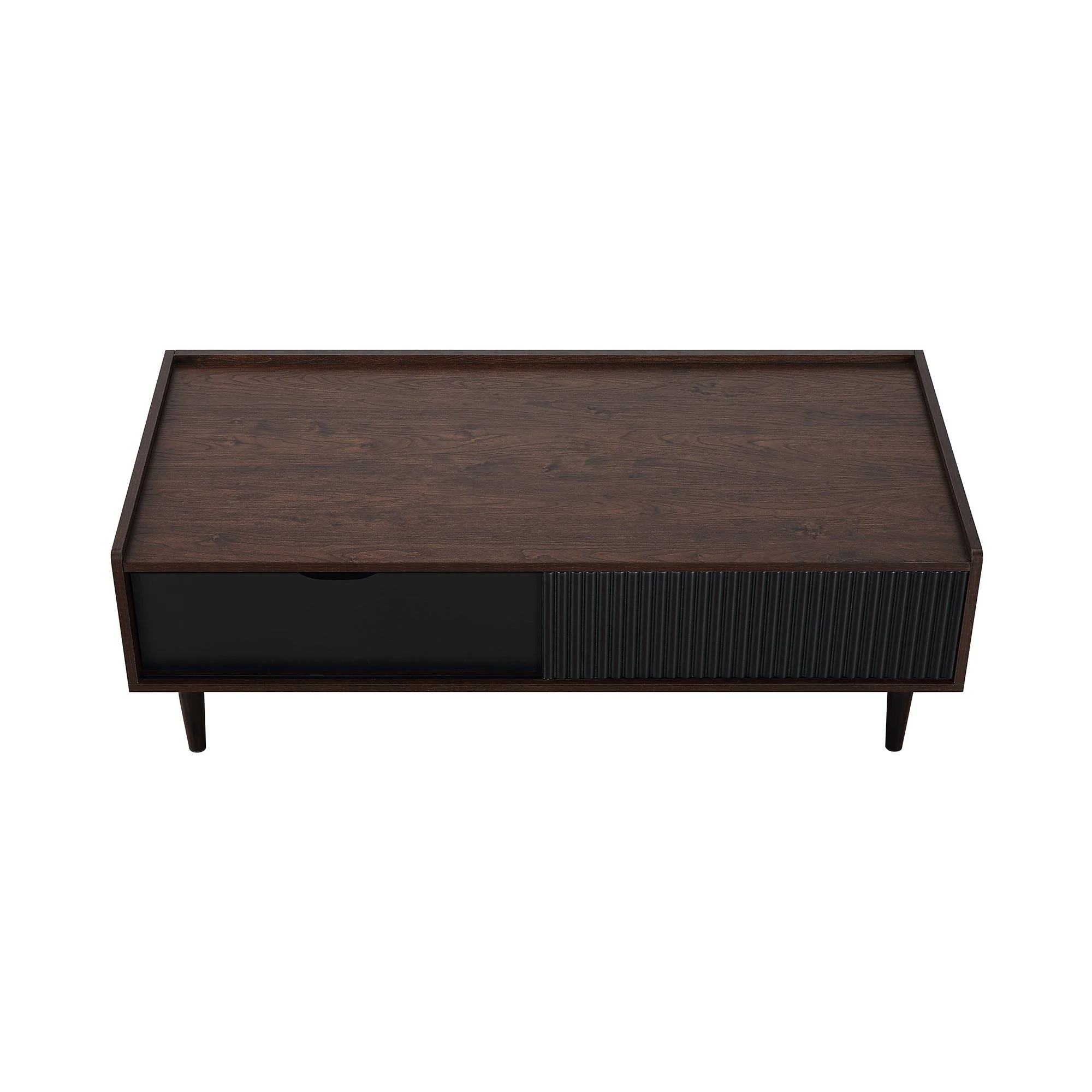 Duane Coffee Table in Dark Brown and Black - Image 10