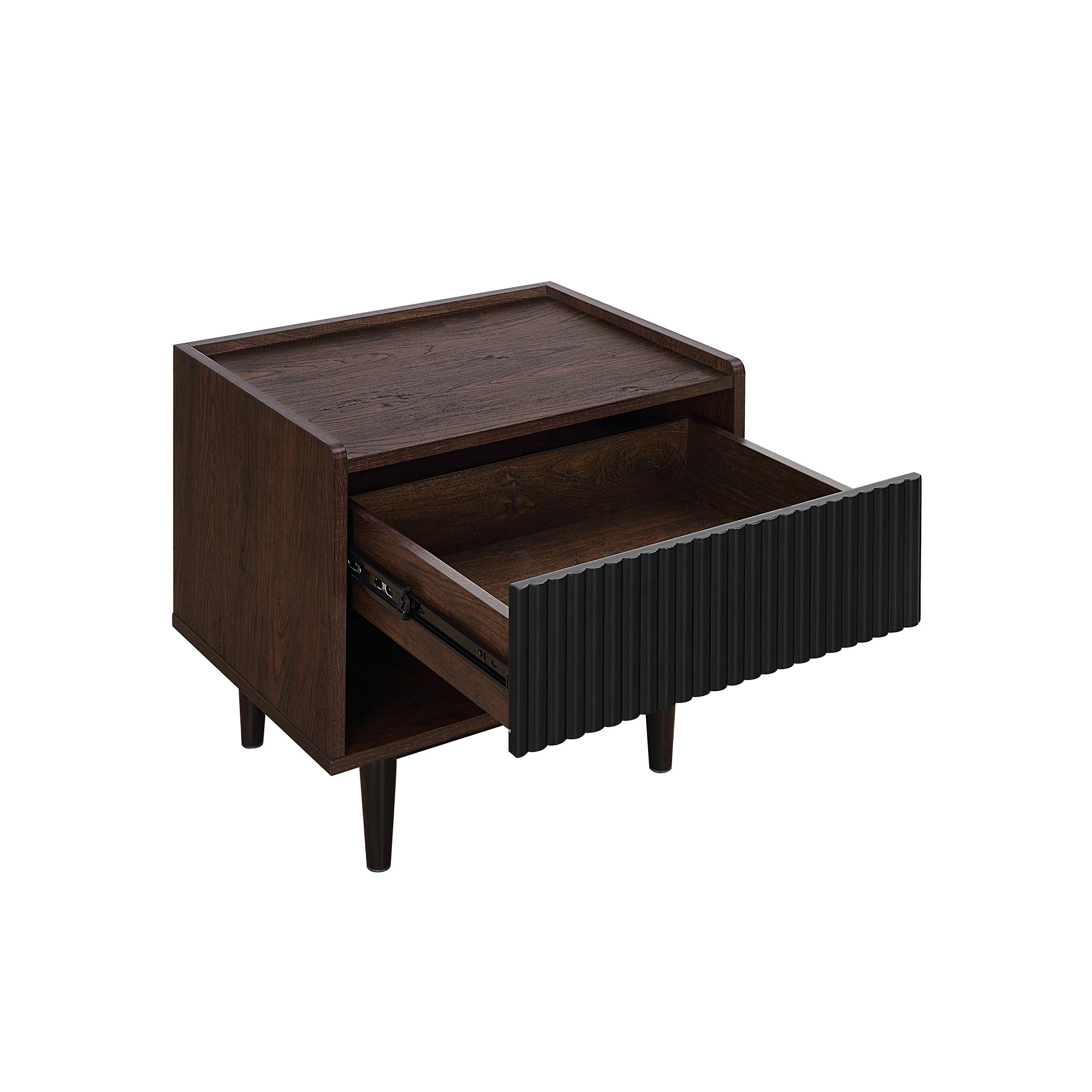 Duane Nightstand in Dark Brown and Black (set of 2) - Image 5
