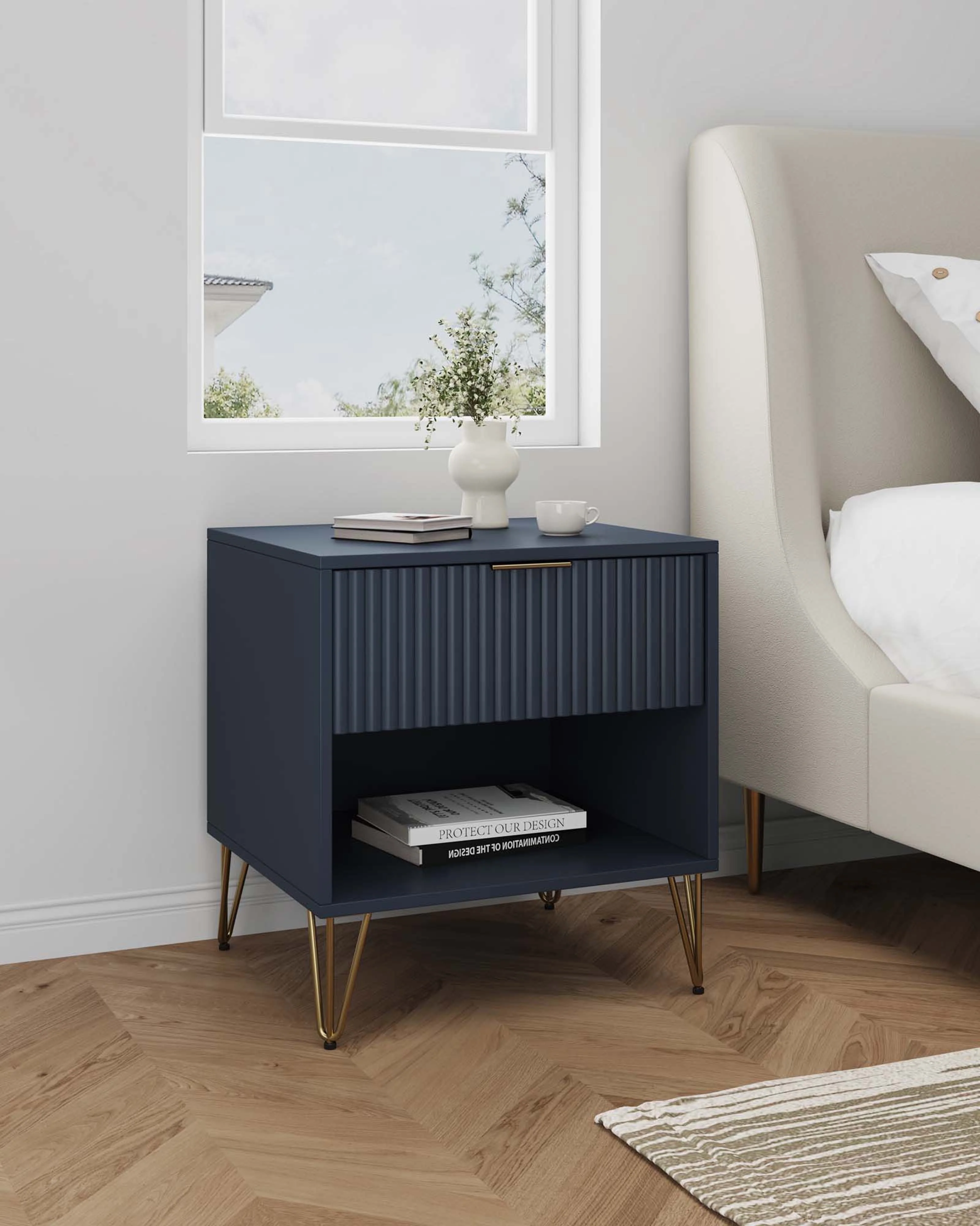 DUMBO 1.0 Nightstand in Midnight Blue - Image 2