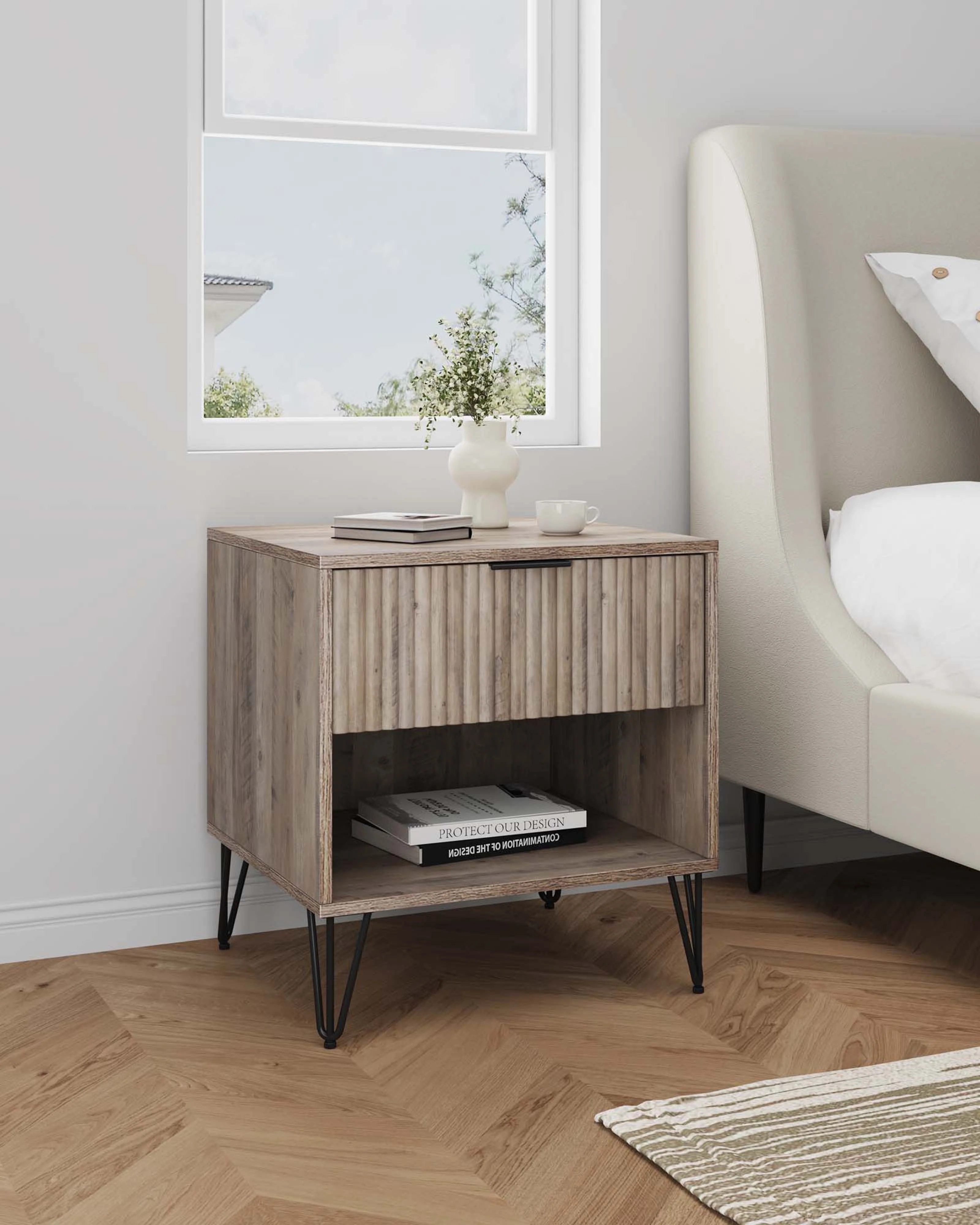 DUMBO 1.0 Nightstand in Rustic Grey - Image 2