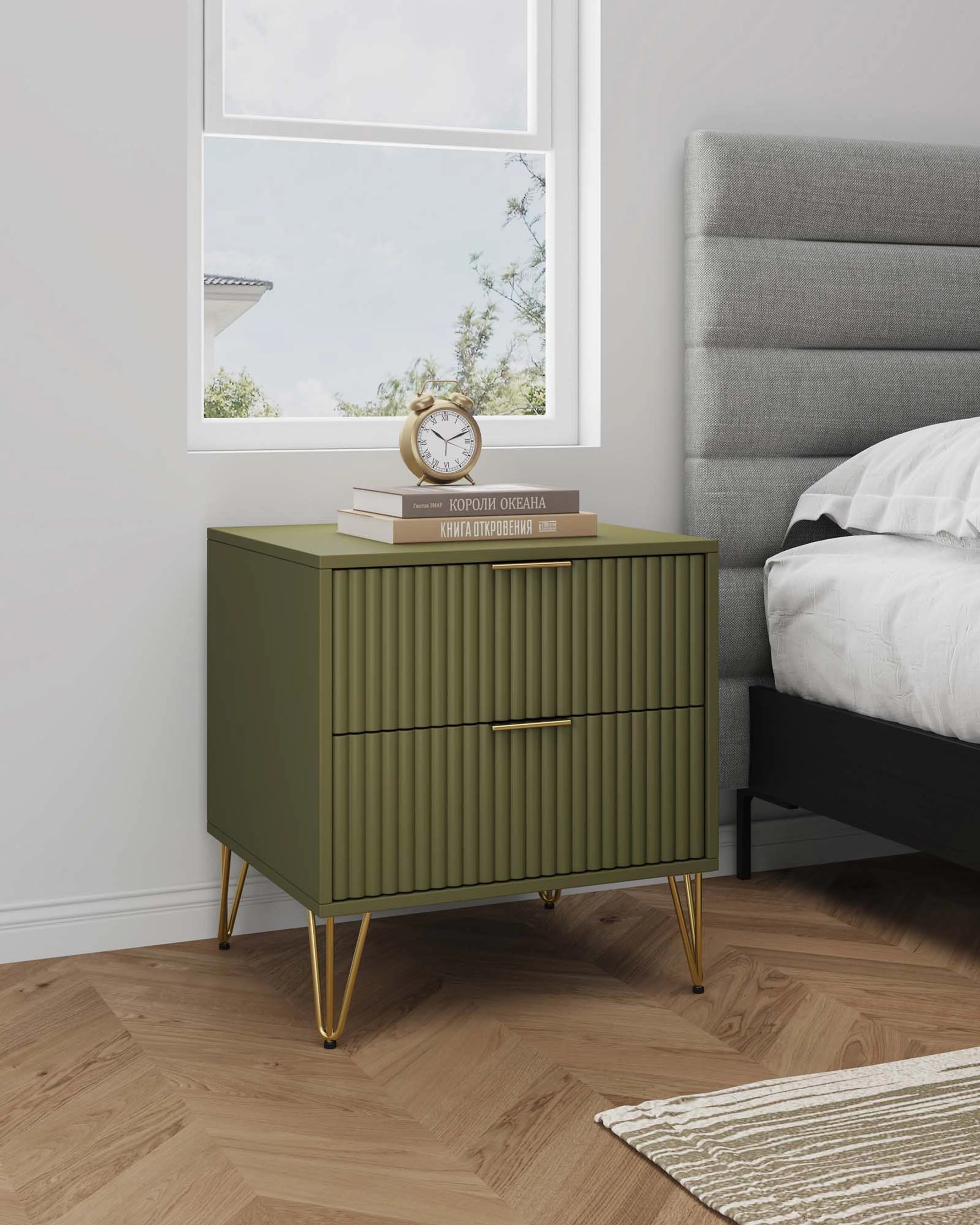 DUMBO 2.0 Nightstand in Olive Green - Image 2