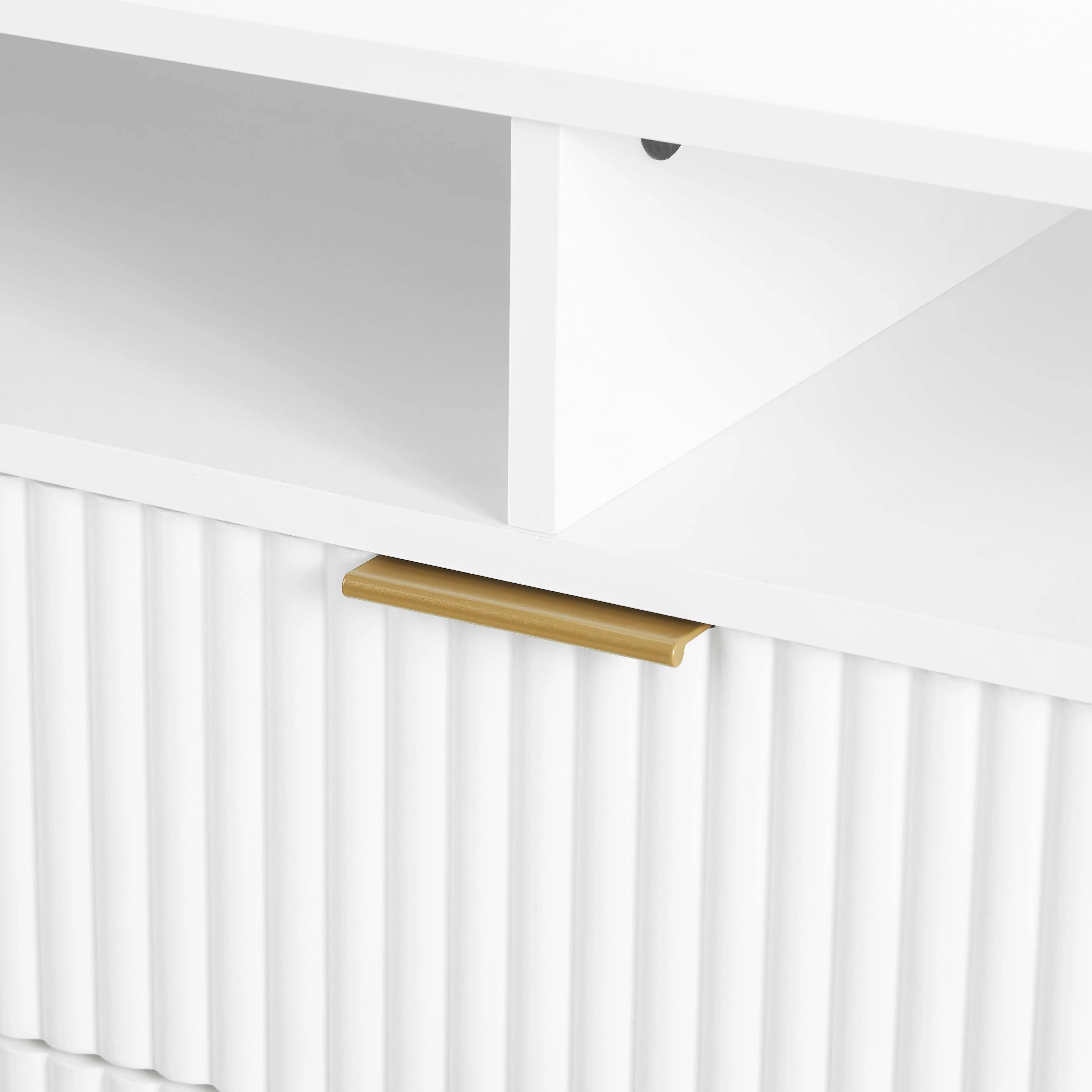 DUMBO 85" TV Stand in White - Image 7