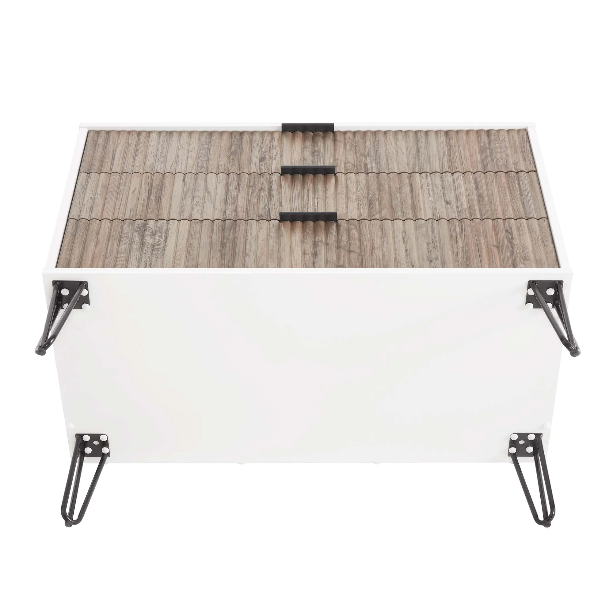 DUMBO Dresser in White and Grey - Image 11