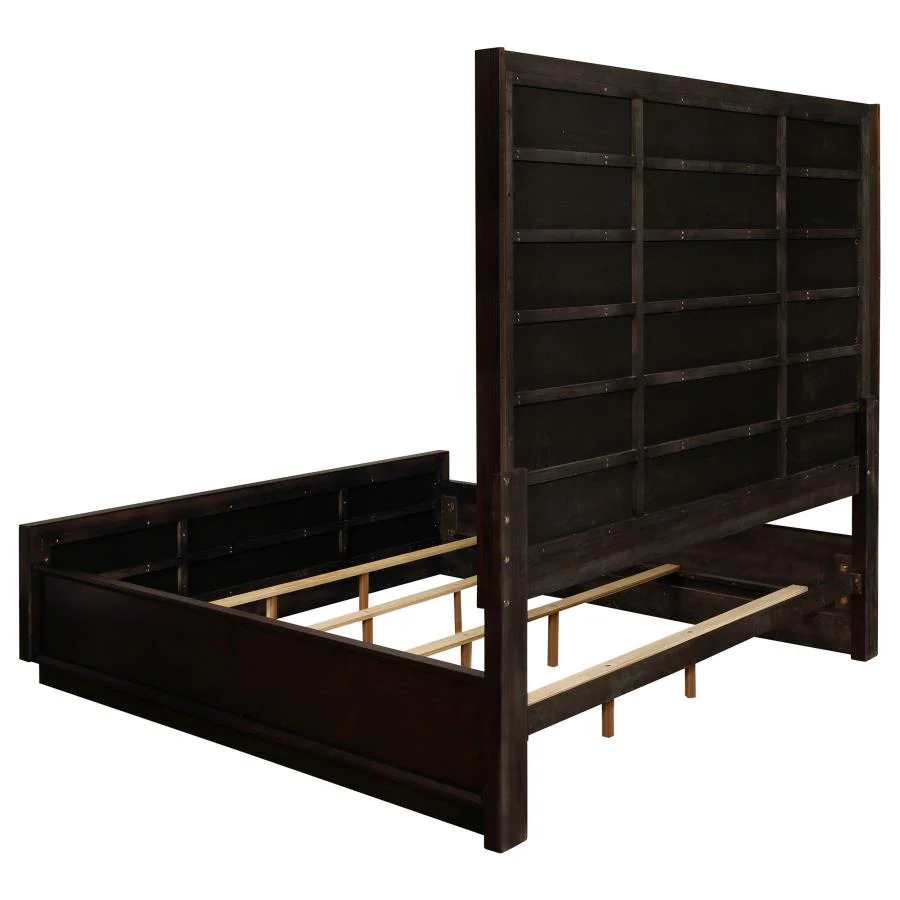 Durango Gray/Smoked Peppercorn 4-Piece Queen Panel Bedroom Set - Image 4
