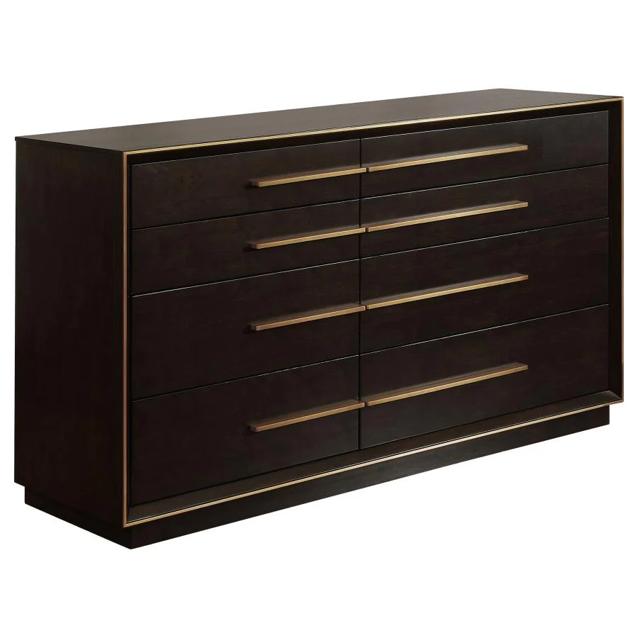 Durango Gray/Smoked Peppercorn 4-Piece Queen Panel Bedroom Set - Image 8