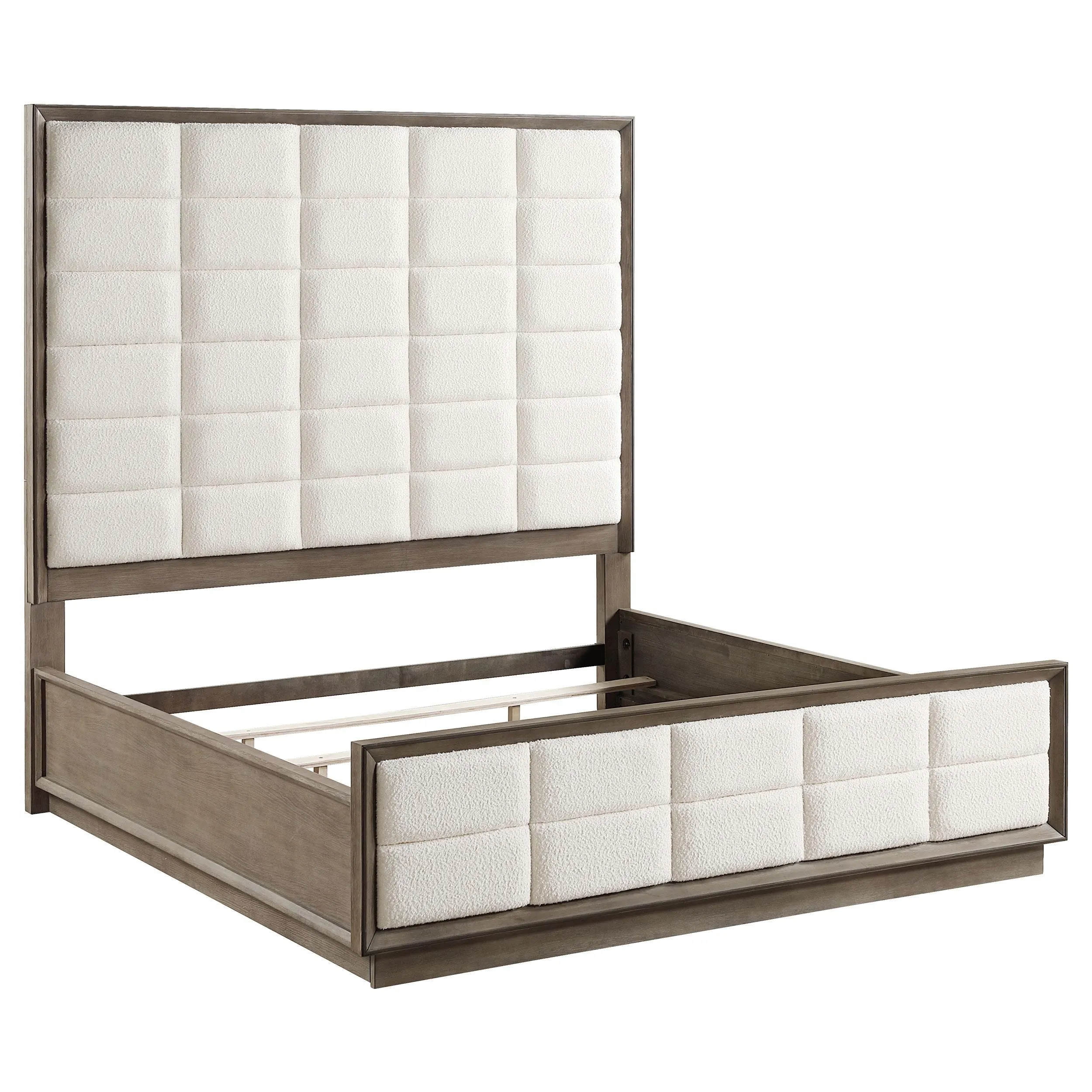 Durango Washed Oak 77-inch Queen Panel Bed - Image 3