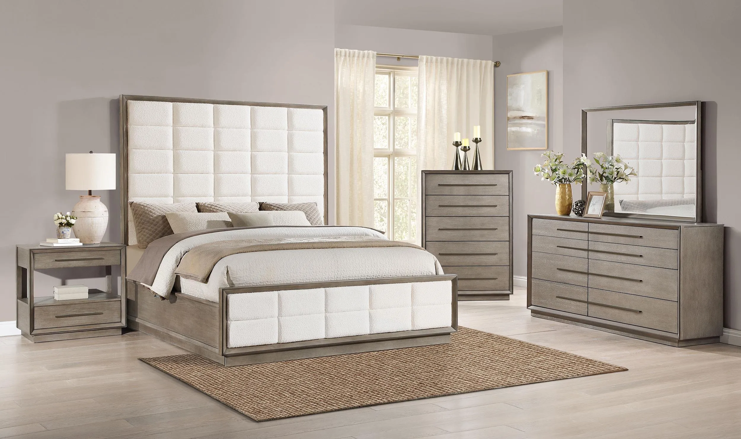 Durango Washed Oak 77-inch Queen Panel Bed - Image 6