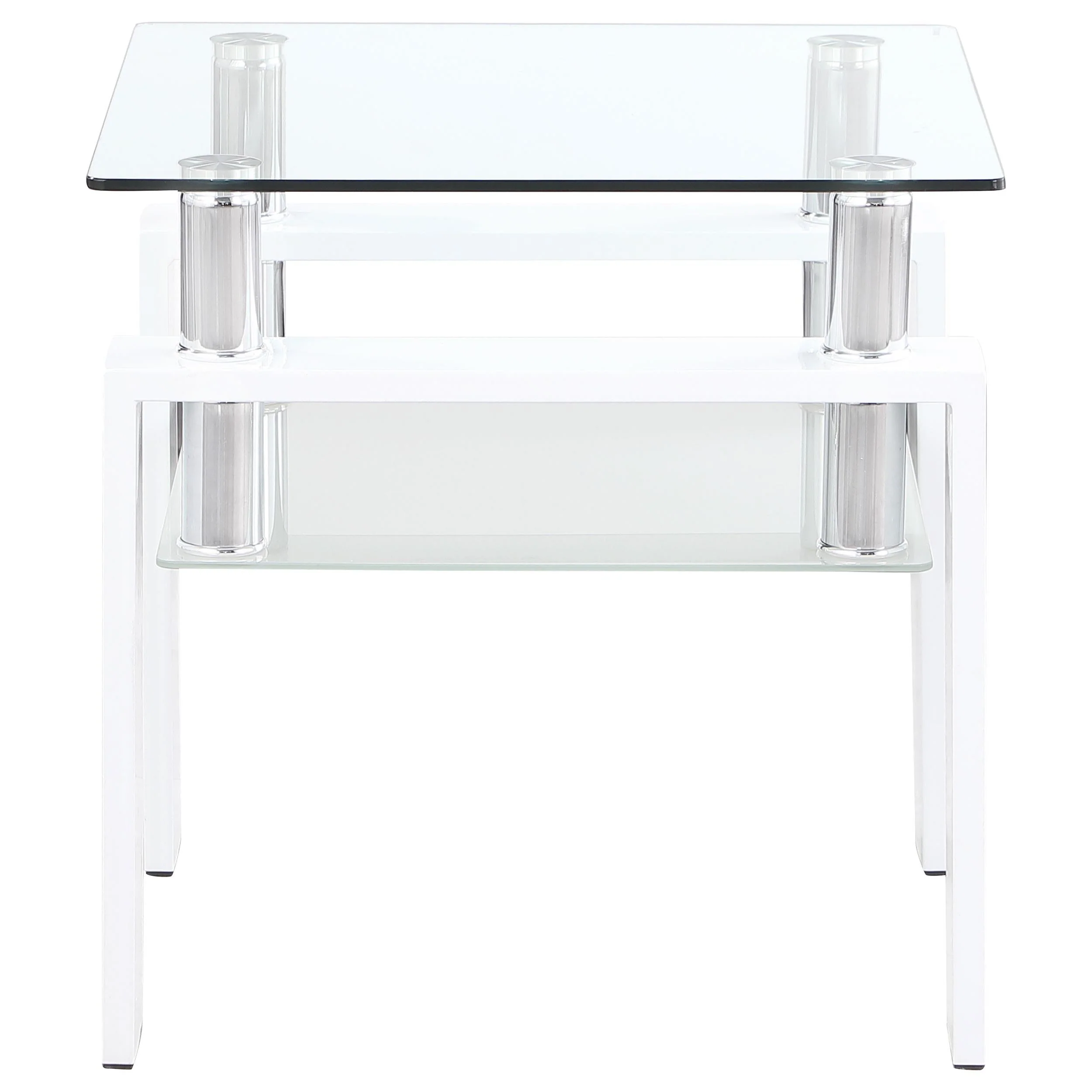 Dyer White 3-Piece Rectangular Coffee and End Table Set - Image 4