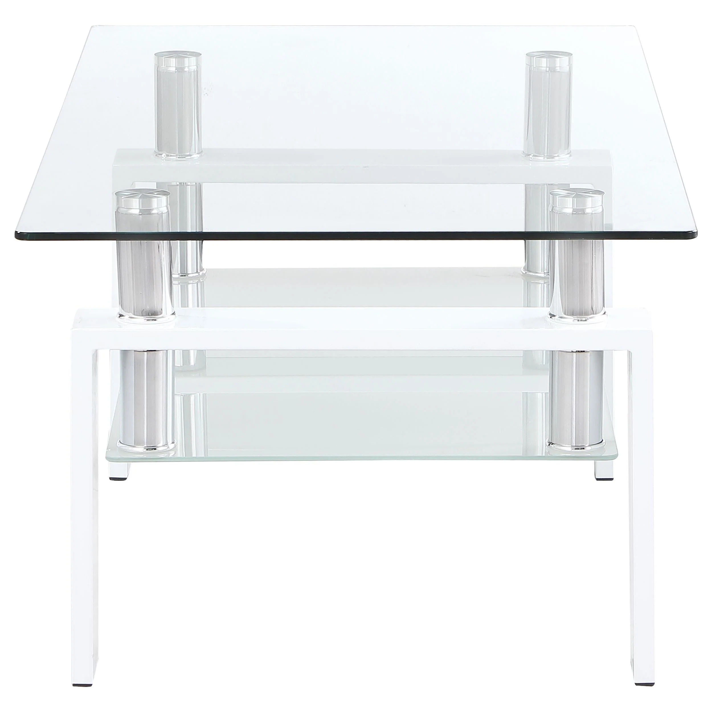 Dyer White 3-Piece Rectangular Coffee and End Table Set - Image 6