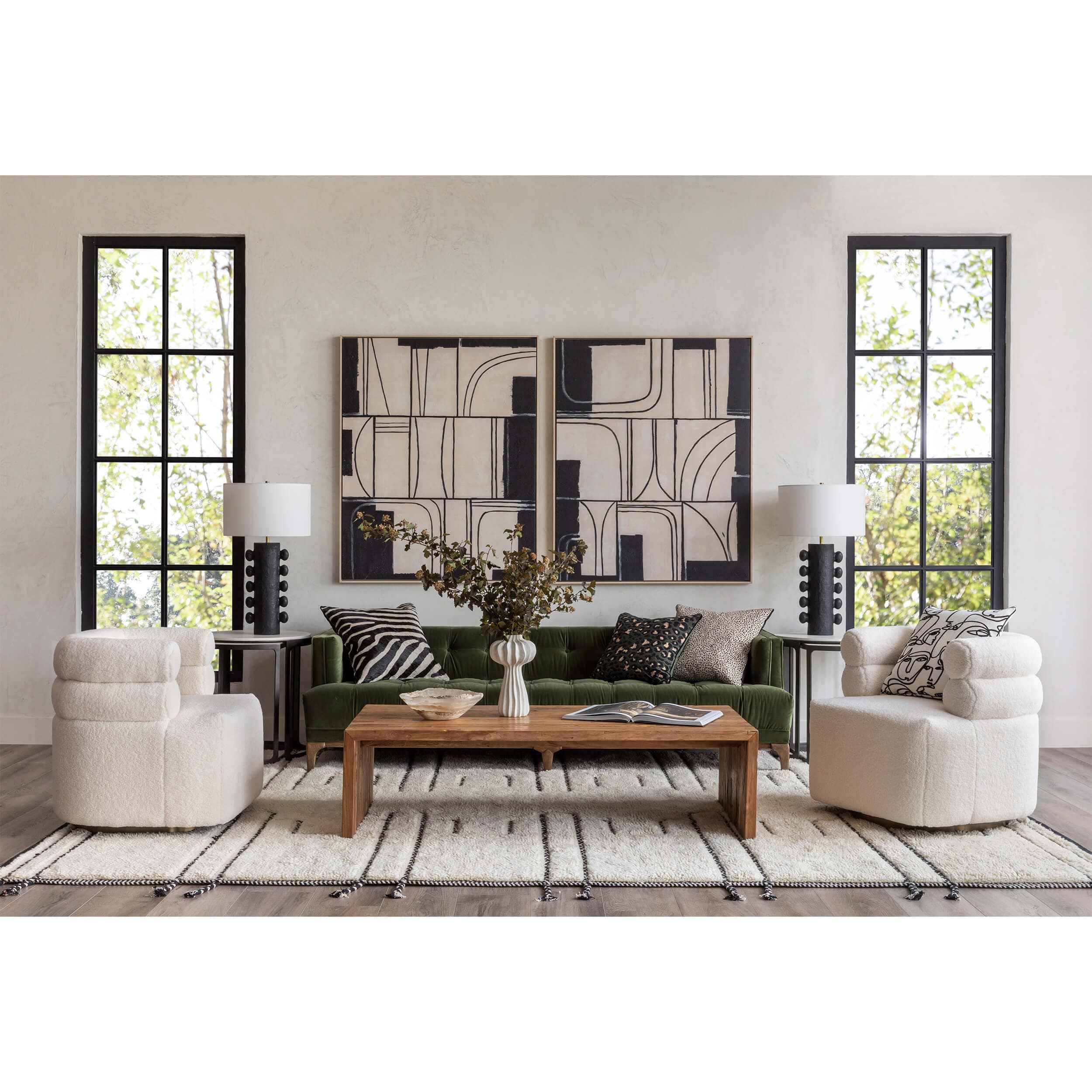 Dylan Sofa, Sapphire Olive by Four Hands - Image 6