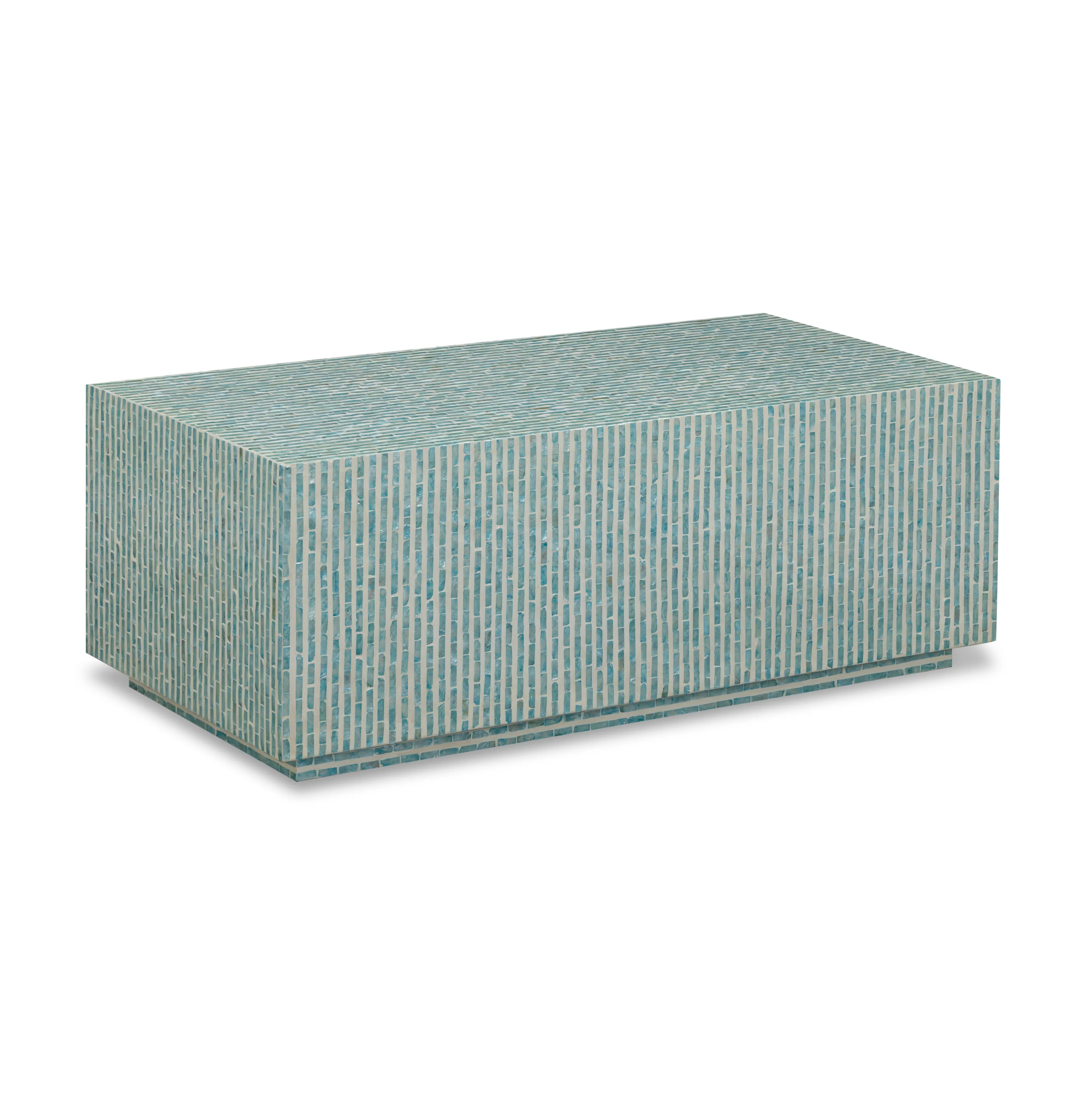 Earl 48" Shell Rectangular Coffee Table - Image 8