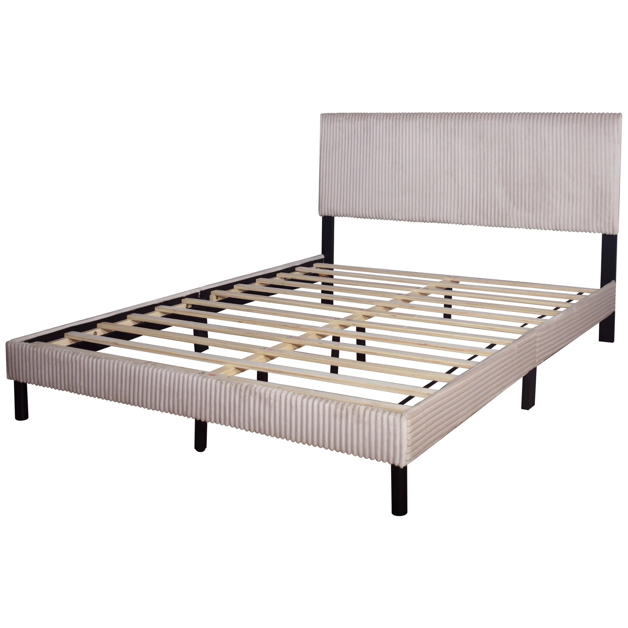 Ease Beige King Platform Bed - Image 2