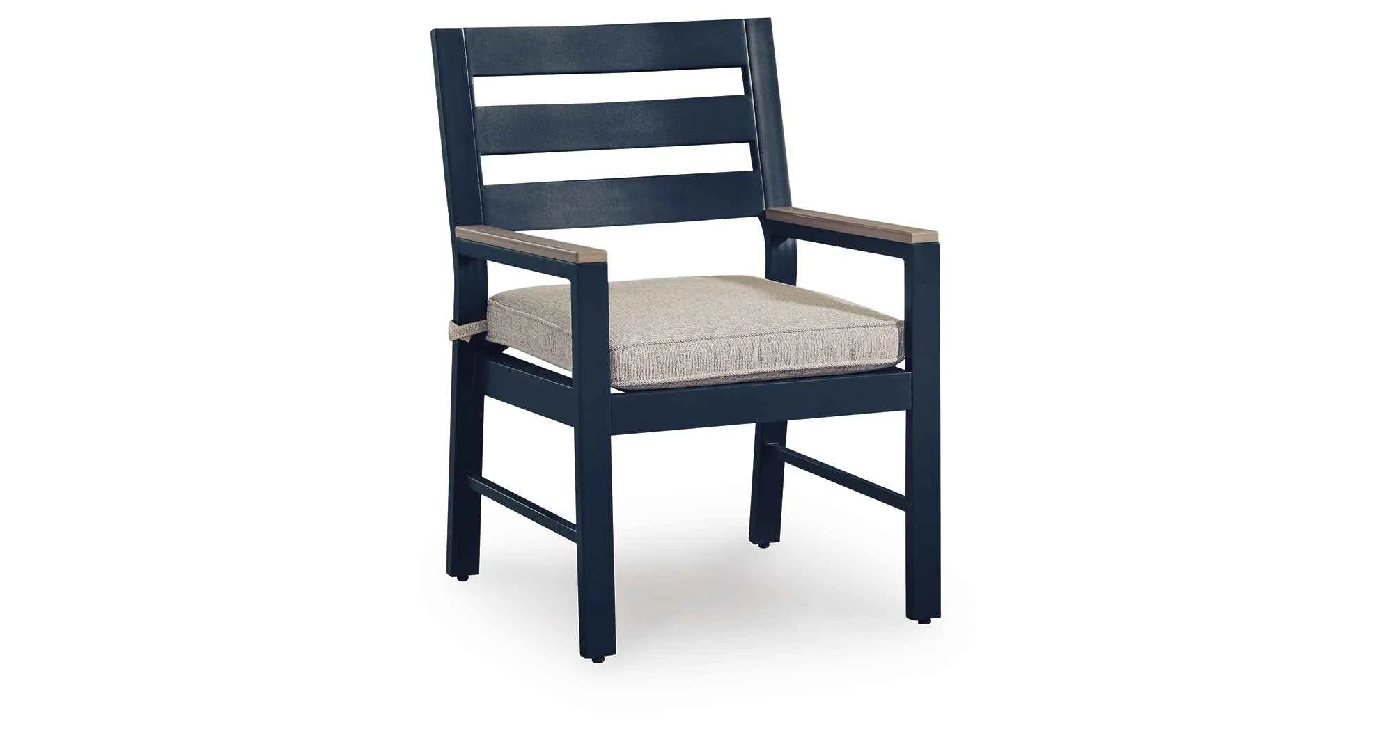 East Beach Blue Outdoor Arm Chair with Cushion (Set of 2) - Image 8