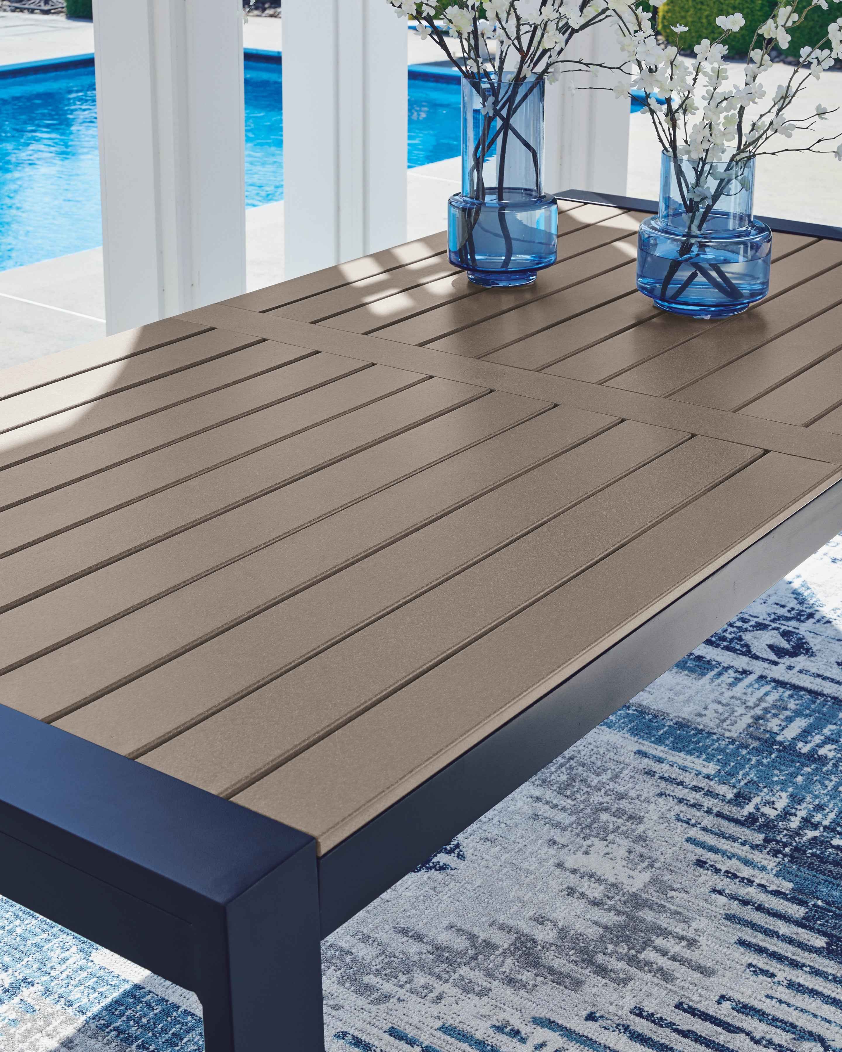 East Beach Blue Outdoor Dining Table - Image 5